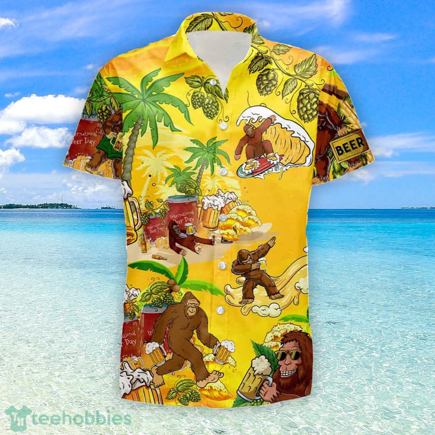 Bigfoot Beer Unisex Summer Hawaiian Shirt And Short Product Photo 1