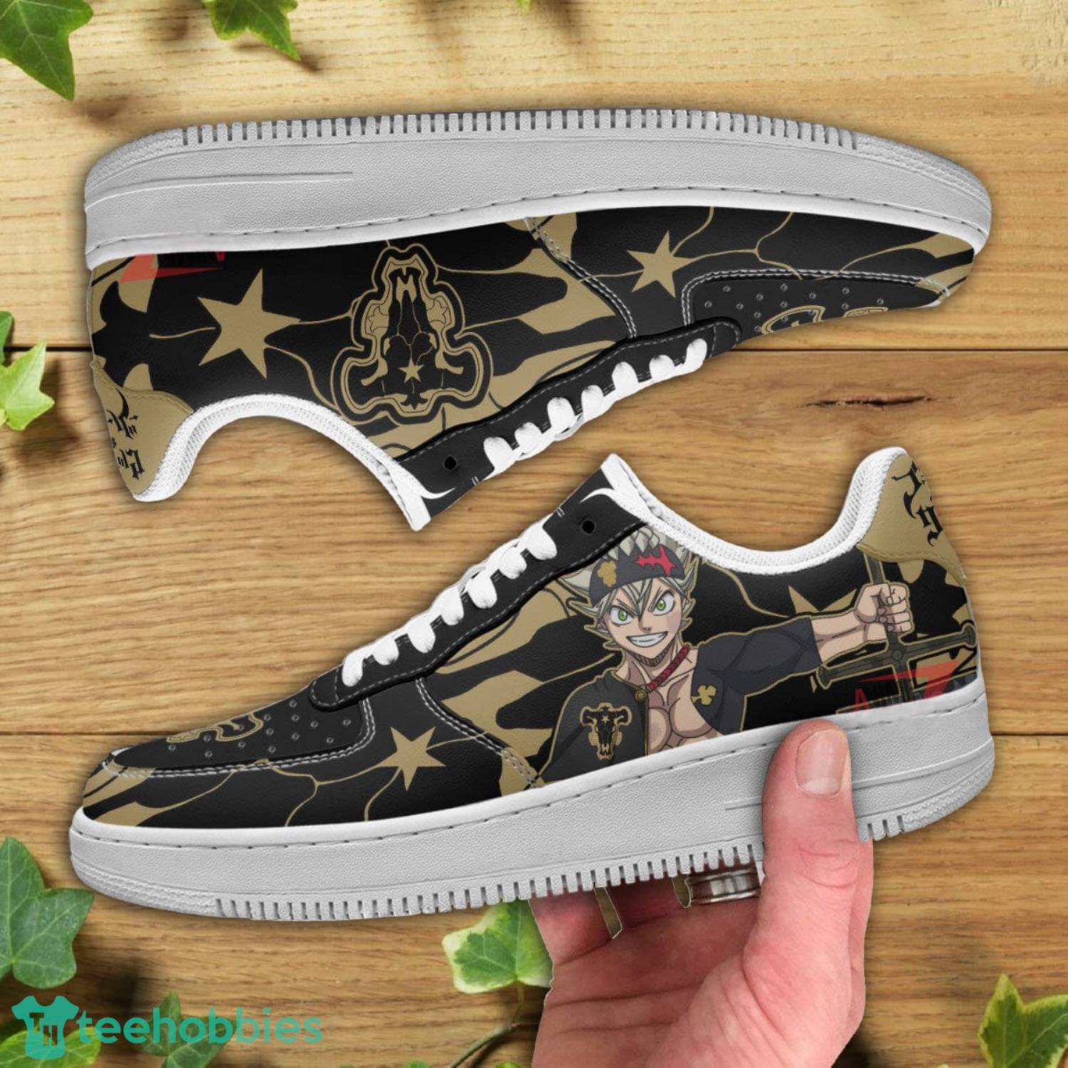 Black Clover Asta Black Bull Sneakers Custom Anime Shoes image Black Clover Asta Black Bull Sneakers Custom Anime Shoes Product Photo 2