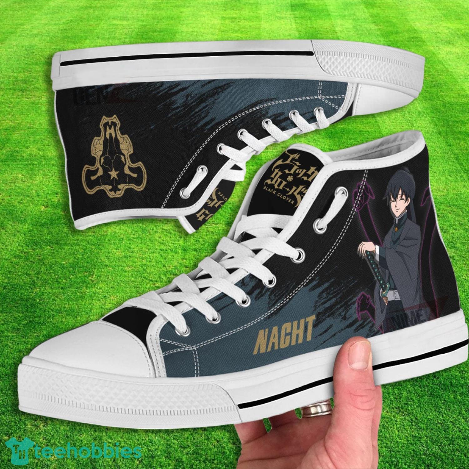 Black Clover Nacht Faust Black Bull Anime High Top Canvas Shoes image Black Clover Nacht Faust Black Bull Anime High Top Canvas Shoes Product Photo 2
