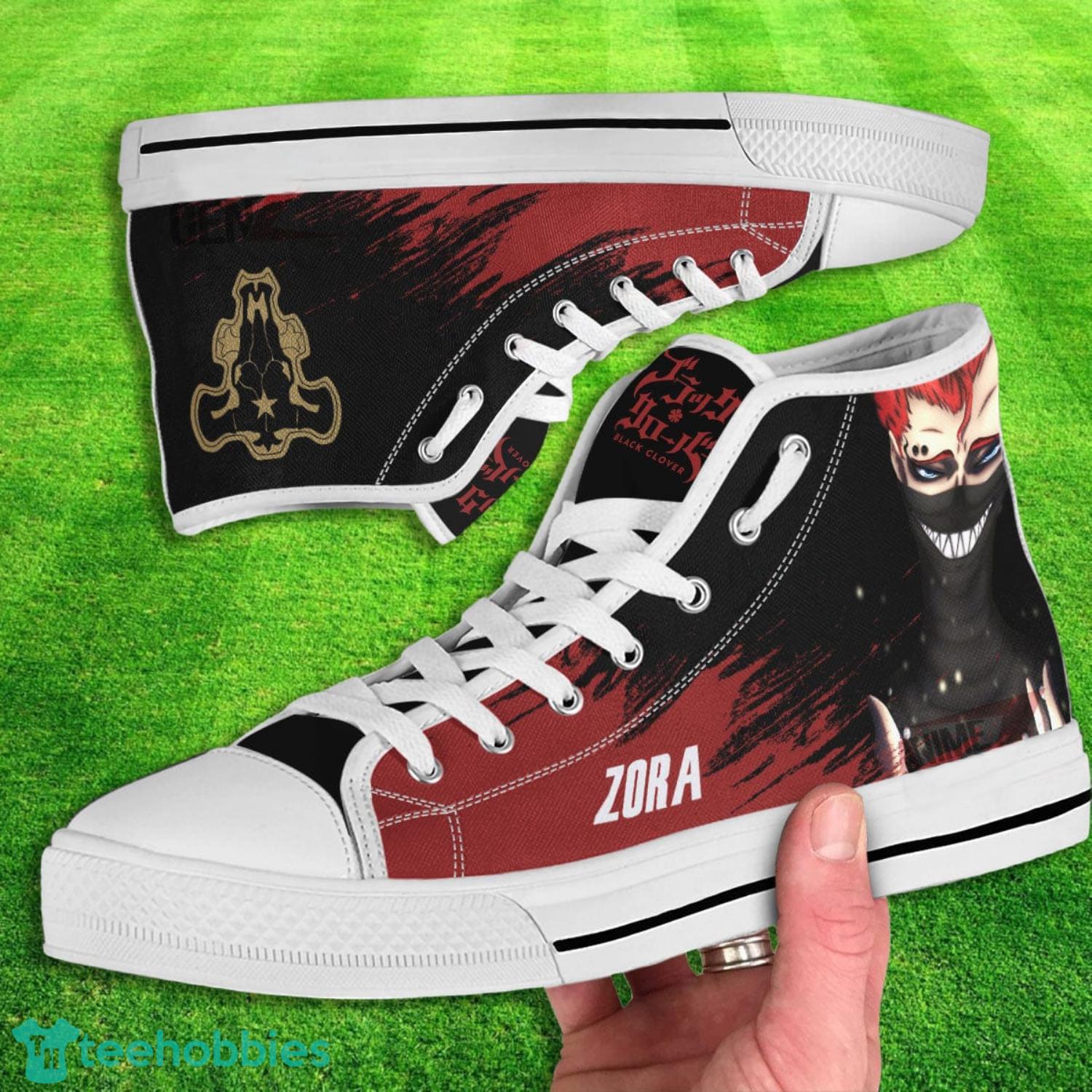 Black Clover Zora Ideale Anime High Top Canvas Shoes
