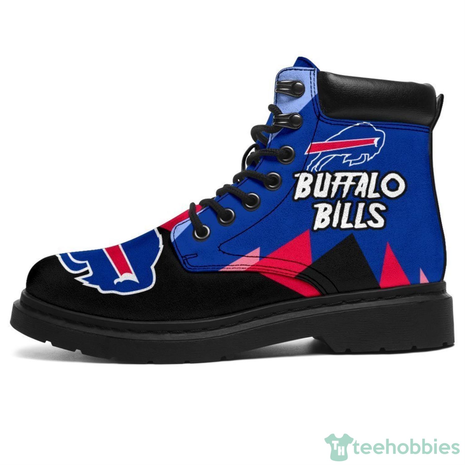 Buffalo Bills NFL Mens Gradient Midsole White Sneakers