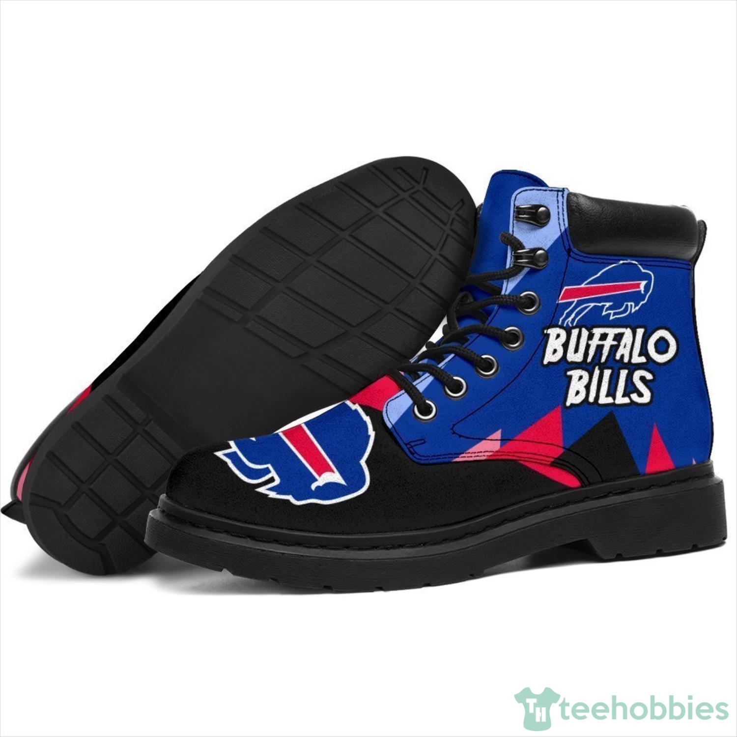 Buffalo Bills NFL Mens Gradient Midsole White Sneakers