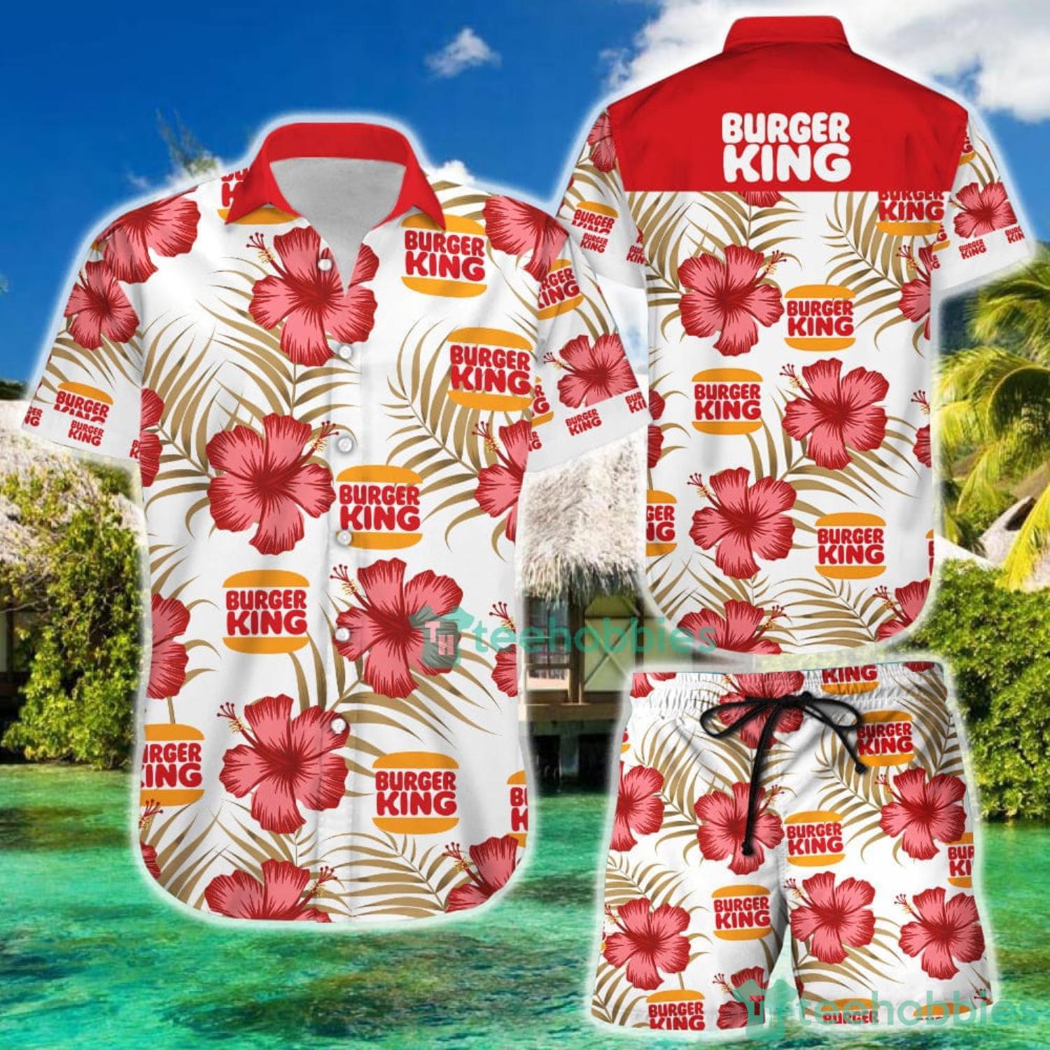 Burger King Aloha Tropical Hawaiian Shirt And Short image Burger King Aloha Tropical Hawaiian Shirt And Short Product Photo 2