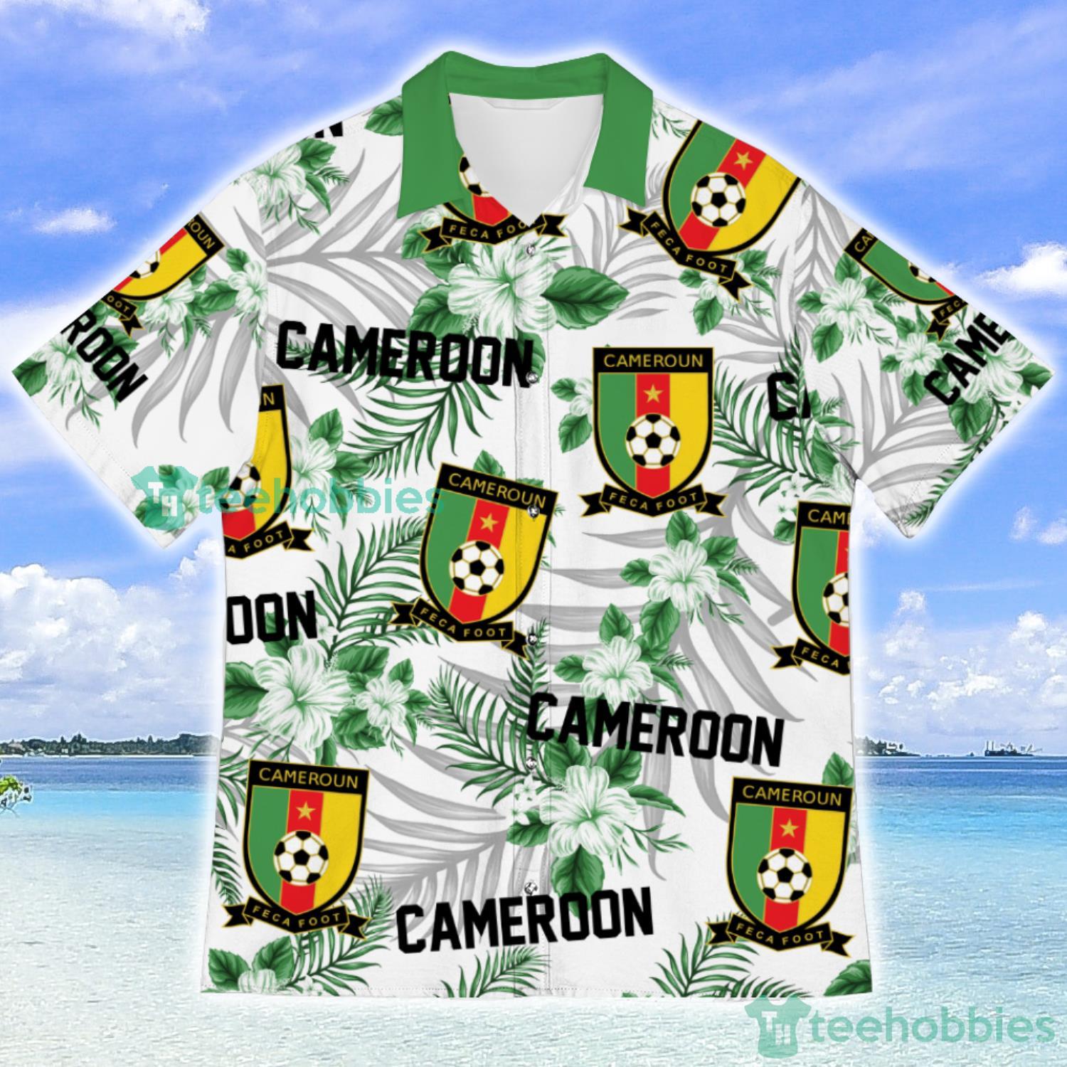 Cameroon Champions World Cup Football Fans Tropical Hawaiian Shirt Product Photo 1