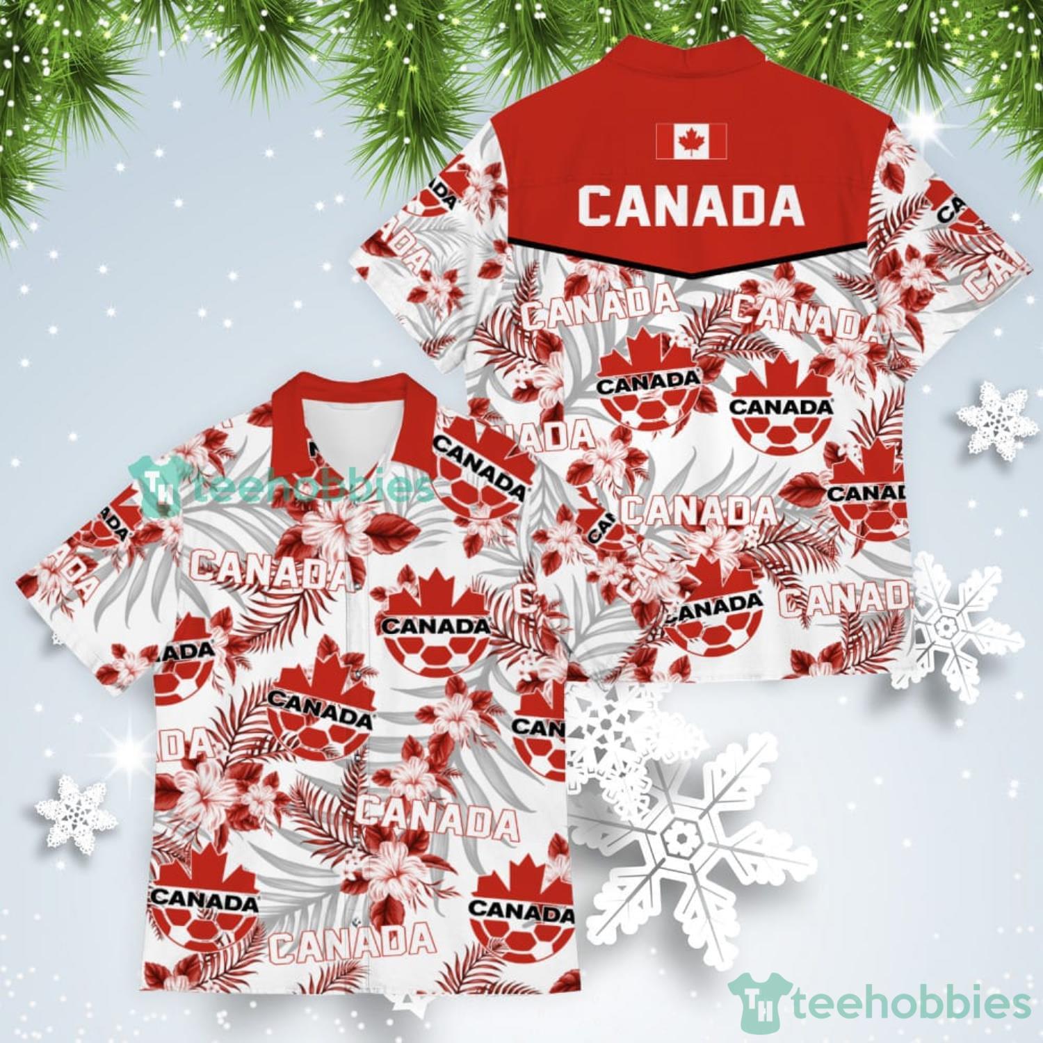 Canada Champions World Cup Football Fans Tropical Hawaiian Shirt Product Photo 1