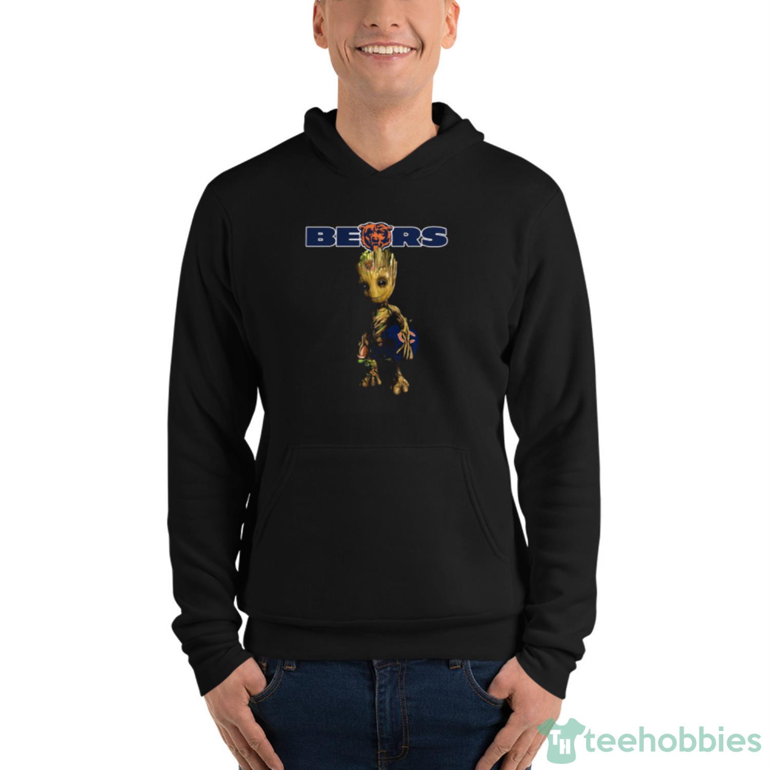 NFL Groot Guardians Of The Galaxy Football Sports Chicago Bears Long Sleeve  T-Shirt