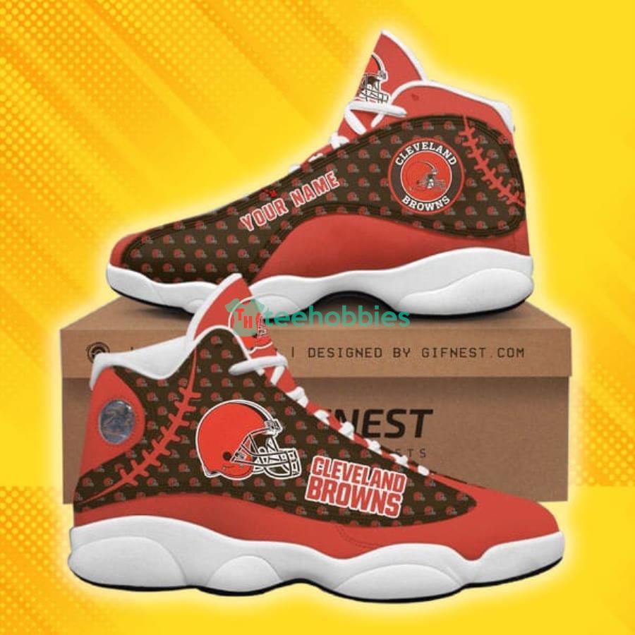 Cleveland Browns Air Jordan 13 Shoes Personalized Name