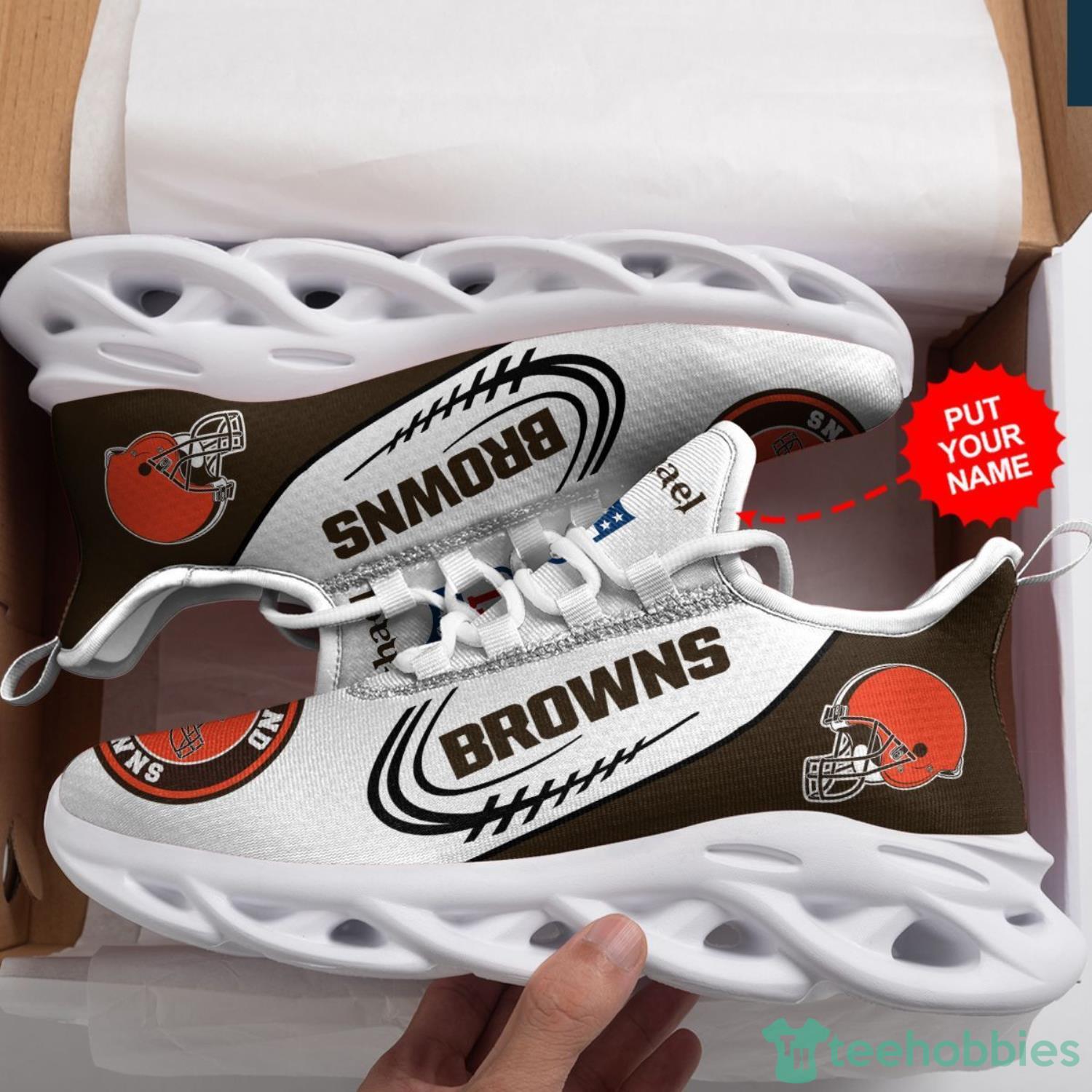 Cleveland Browns Custom Name Max Soul Sneakers Running Shoes Product Photo 6 Cleveland Browns Custom Name Max Soul Sneakers Running Shoes Product Photo 6