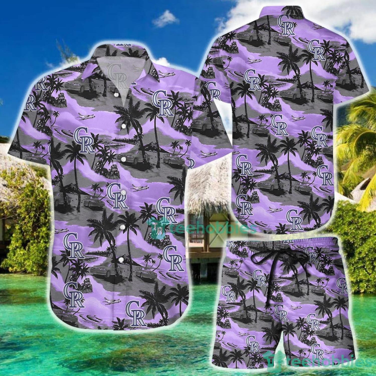 Colorado Rockies Coconut Vintage Hawaiian Shirt And Short