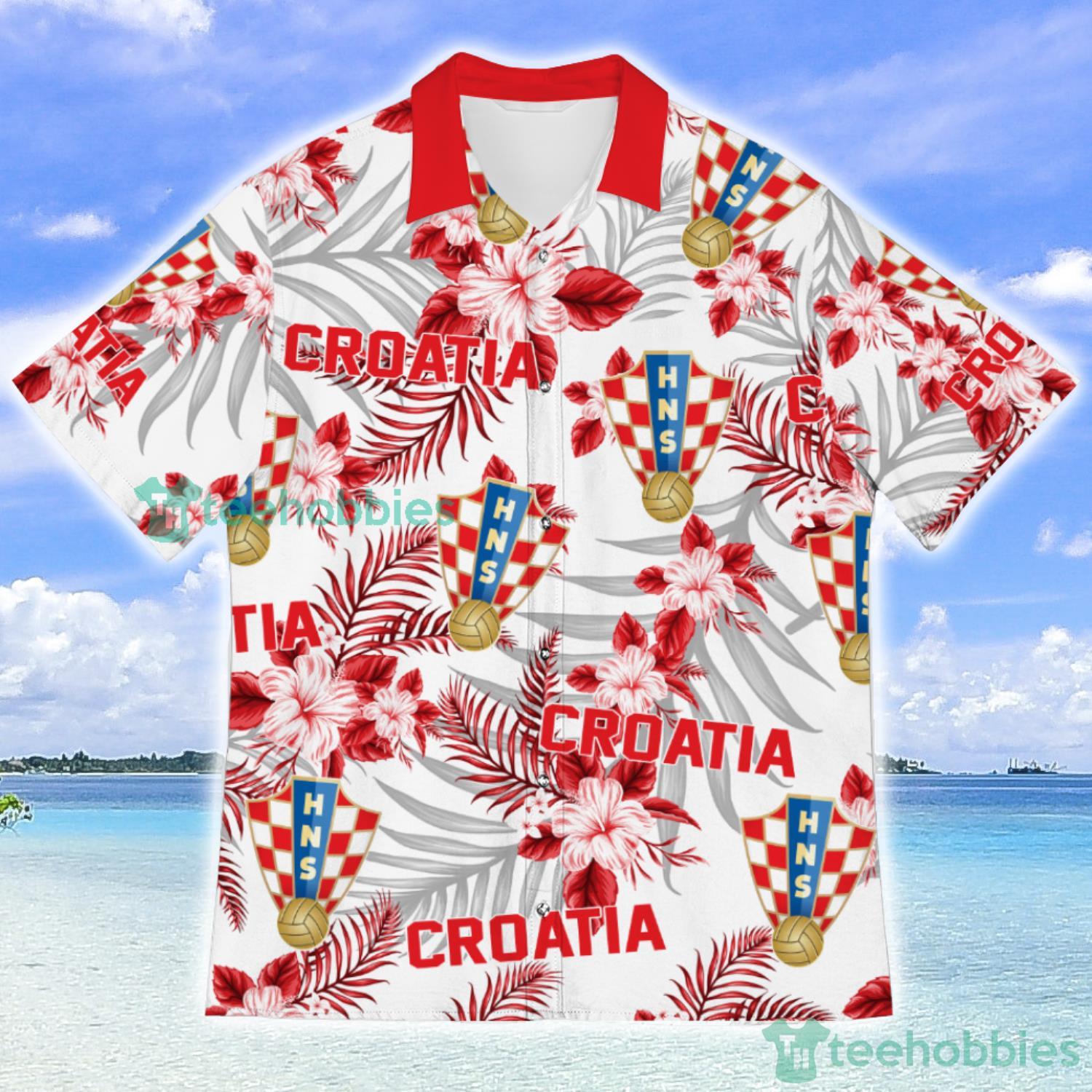 Croatia Champions World Cup Football Fans Tropical Hawaiian Shirt Product Photo 1