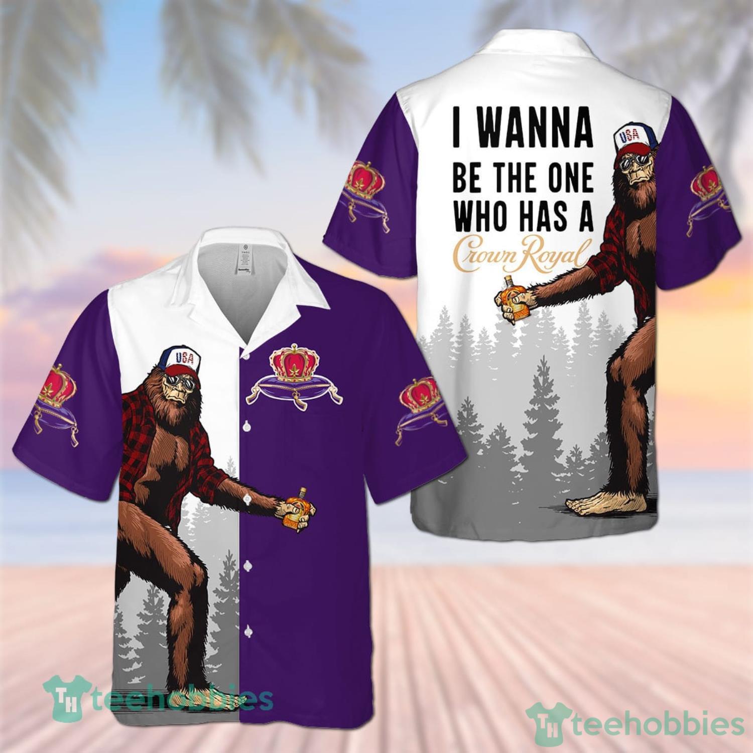 Crown Royal Bigfoot Hawaiian Shirt For Men And Women Product Photo 1