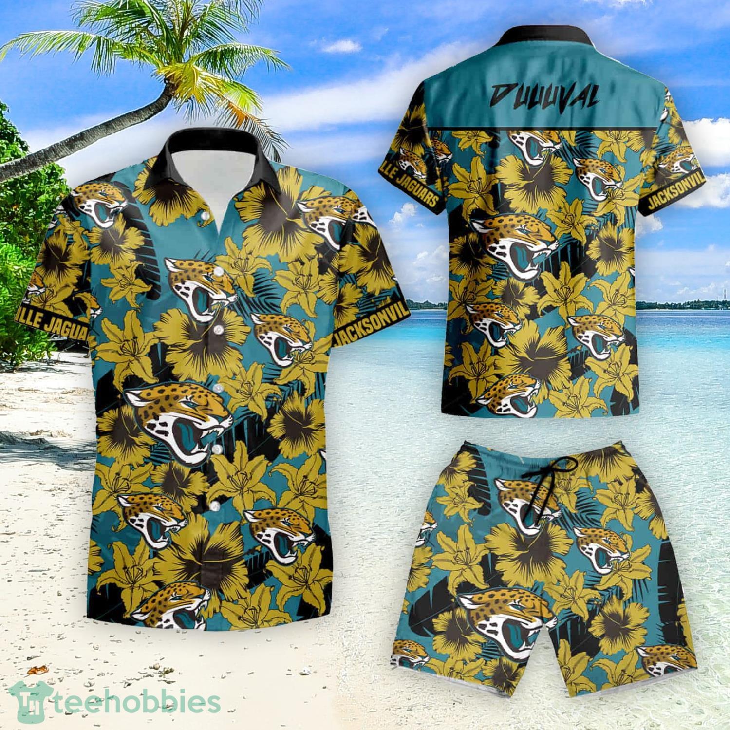 Personalized Jacksonville Jaguars NFL Hawaiian Shirt, beach shorts