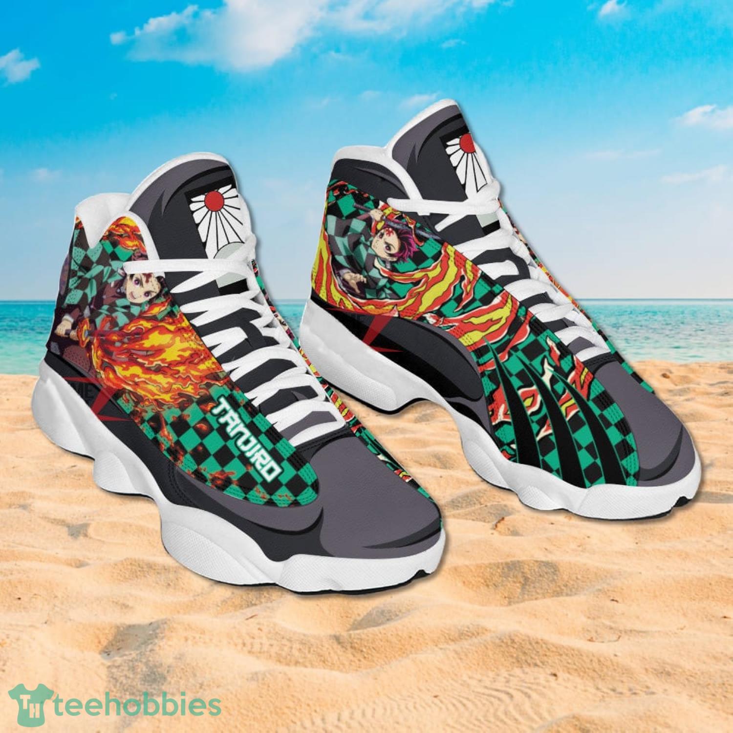 Demon Slayer Jd13 Sneakers Kamando Tanjiro Sun Breathing Anime Shoes Gift For Fans image Demon Slayer Jd13 Sneakers Kamando Tanjiro Sun Breathing Anime Shoes Gift For Fans Product Photo 2