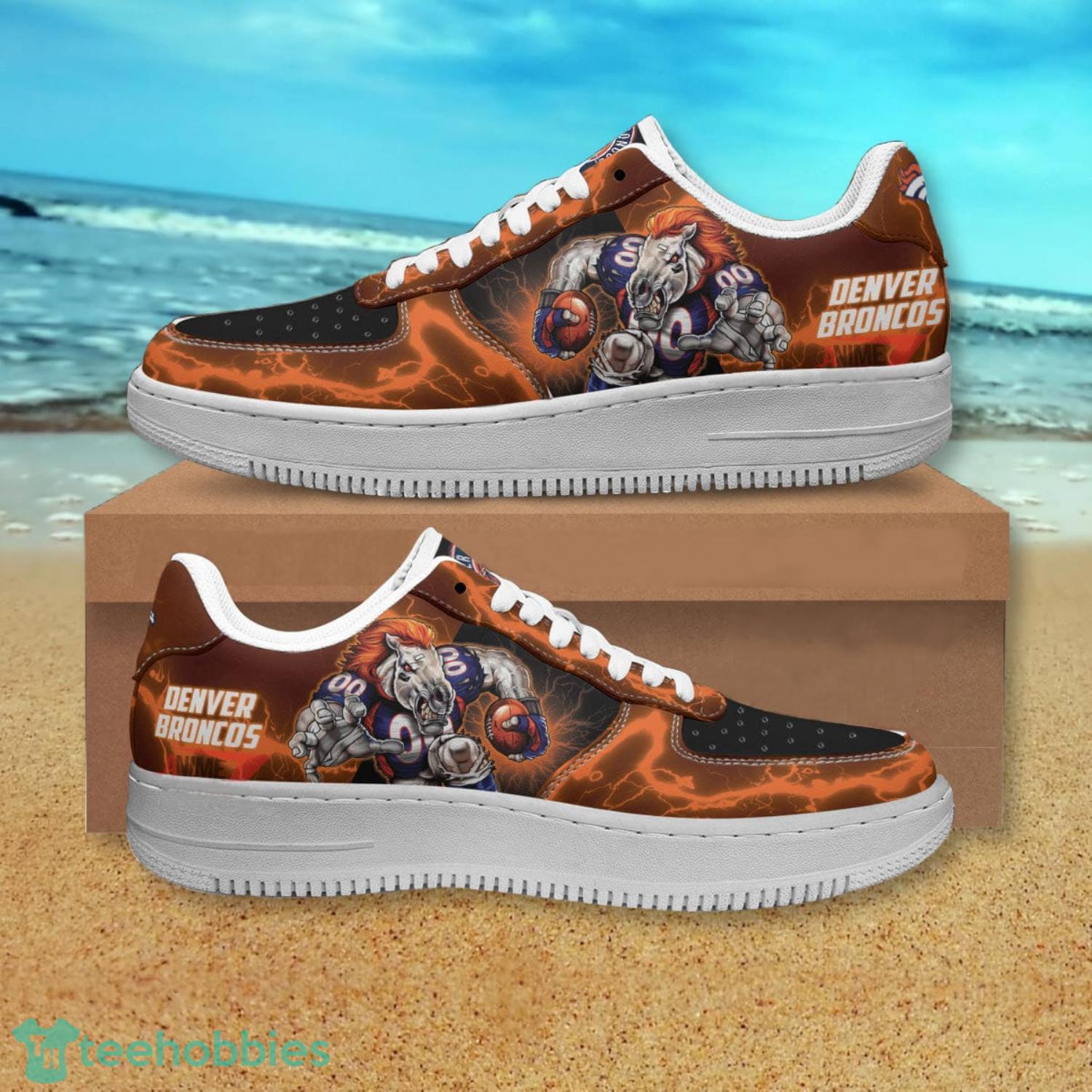 Denver Broncos Sneakers High Top Shoes Fan Gift