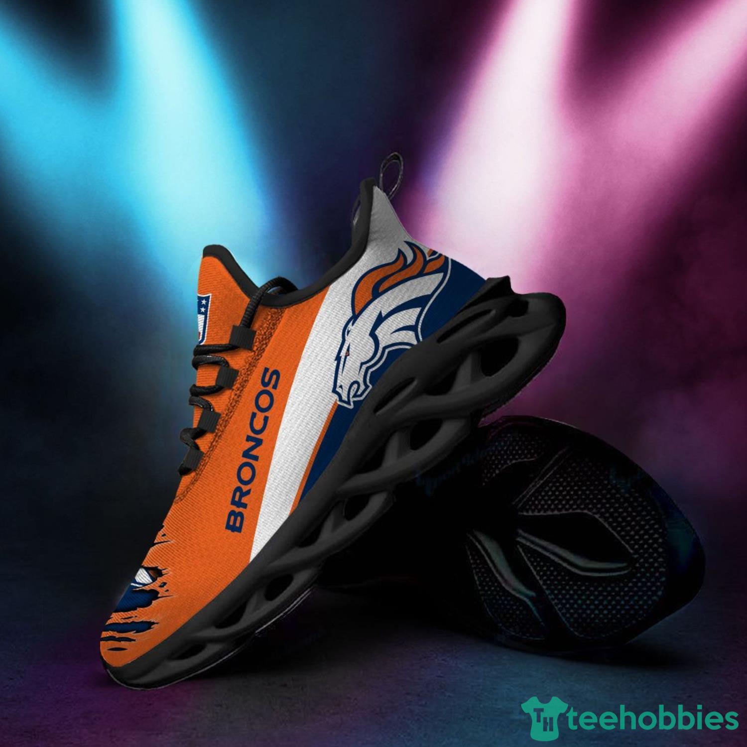 Denver Broncos Personalized Name NFL Ultra Sneakers Max Soul Shoes