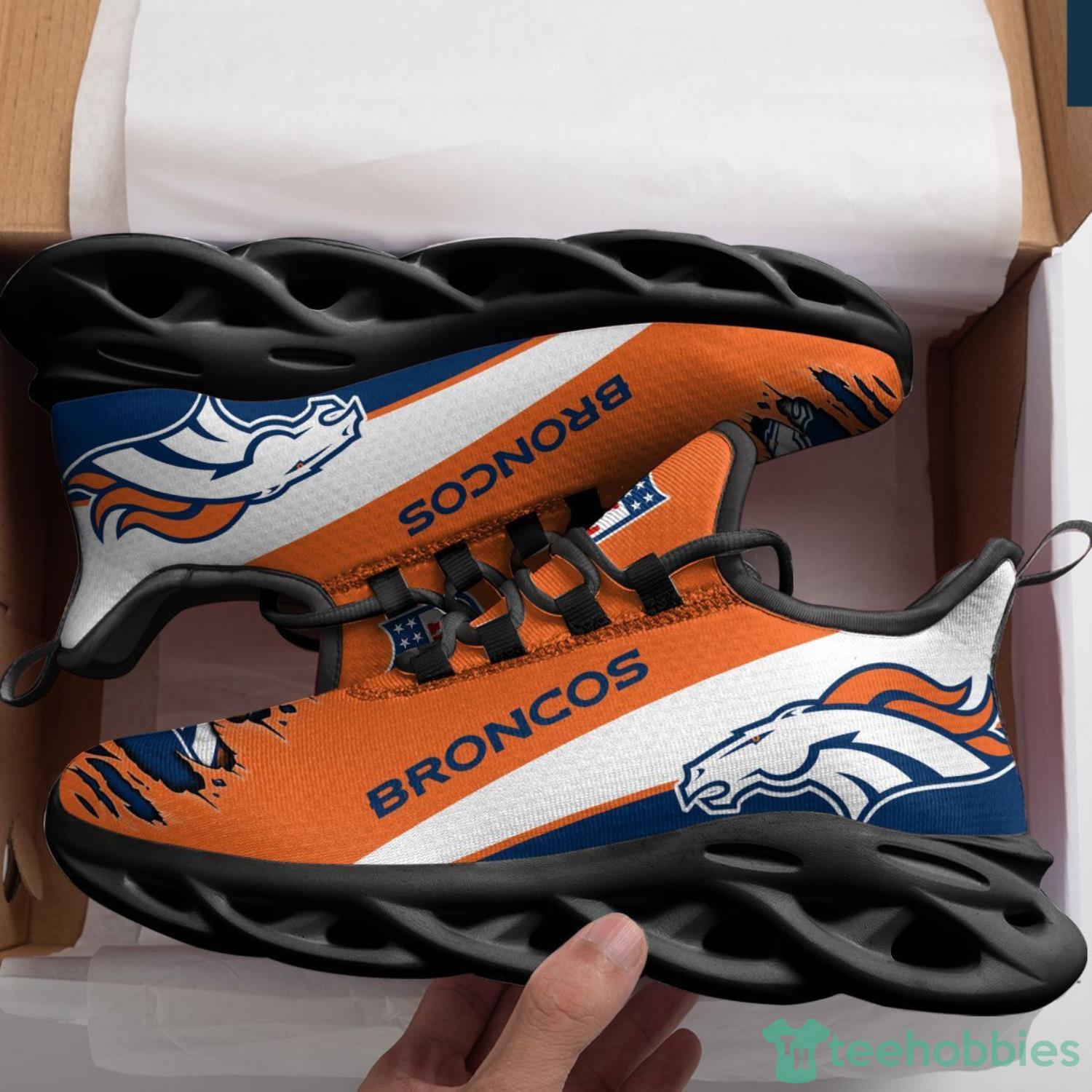 Denver Broncos NFL Shoes Max Soul Shoes For Men, Women - Freedomdesign