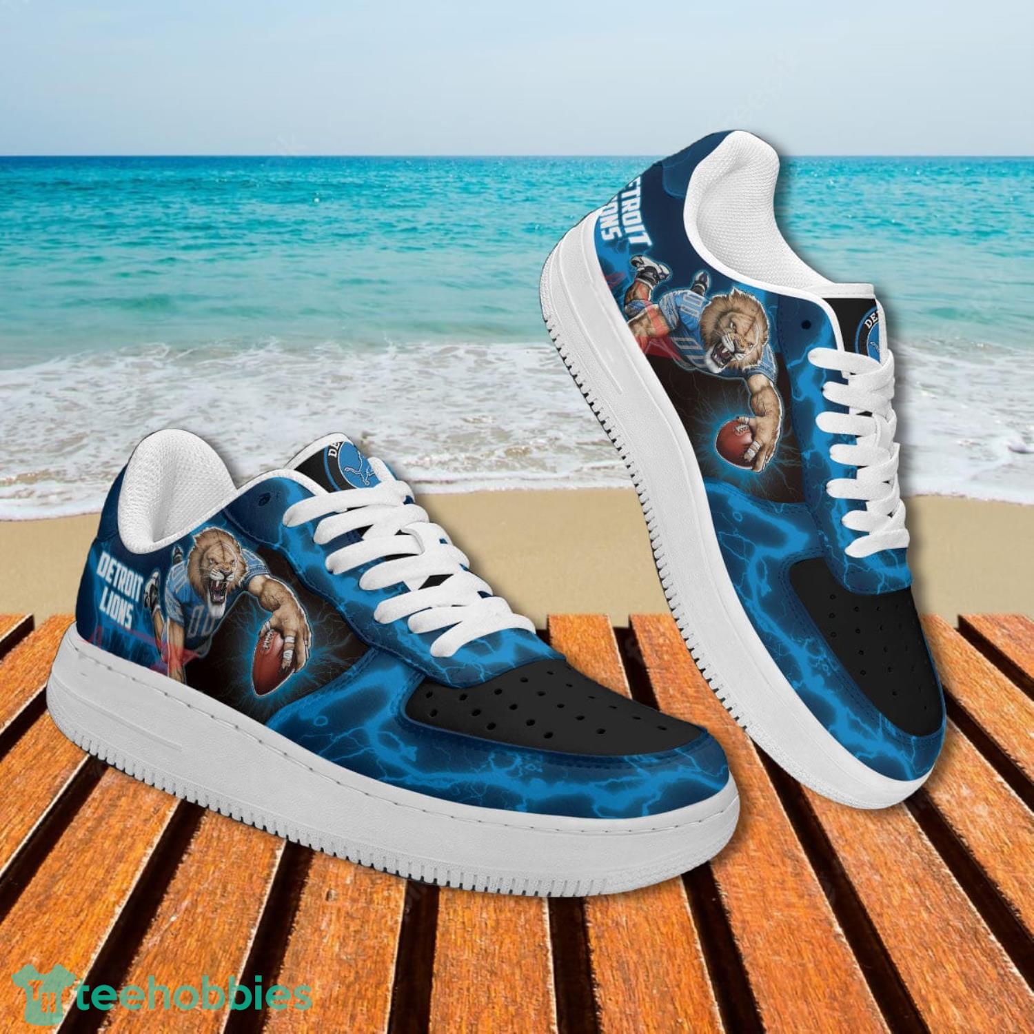 Detroit Lions NFL Black Air Force Shoes Gift For Fans Product Photo 3 Detroit Lions NFL Black Air Force Shoes Gift For Fans Product Photo 3