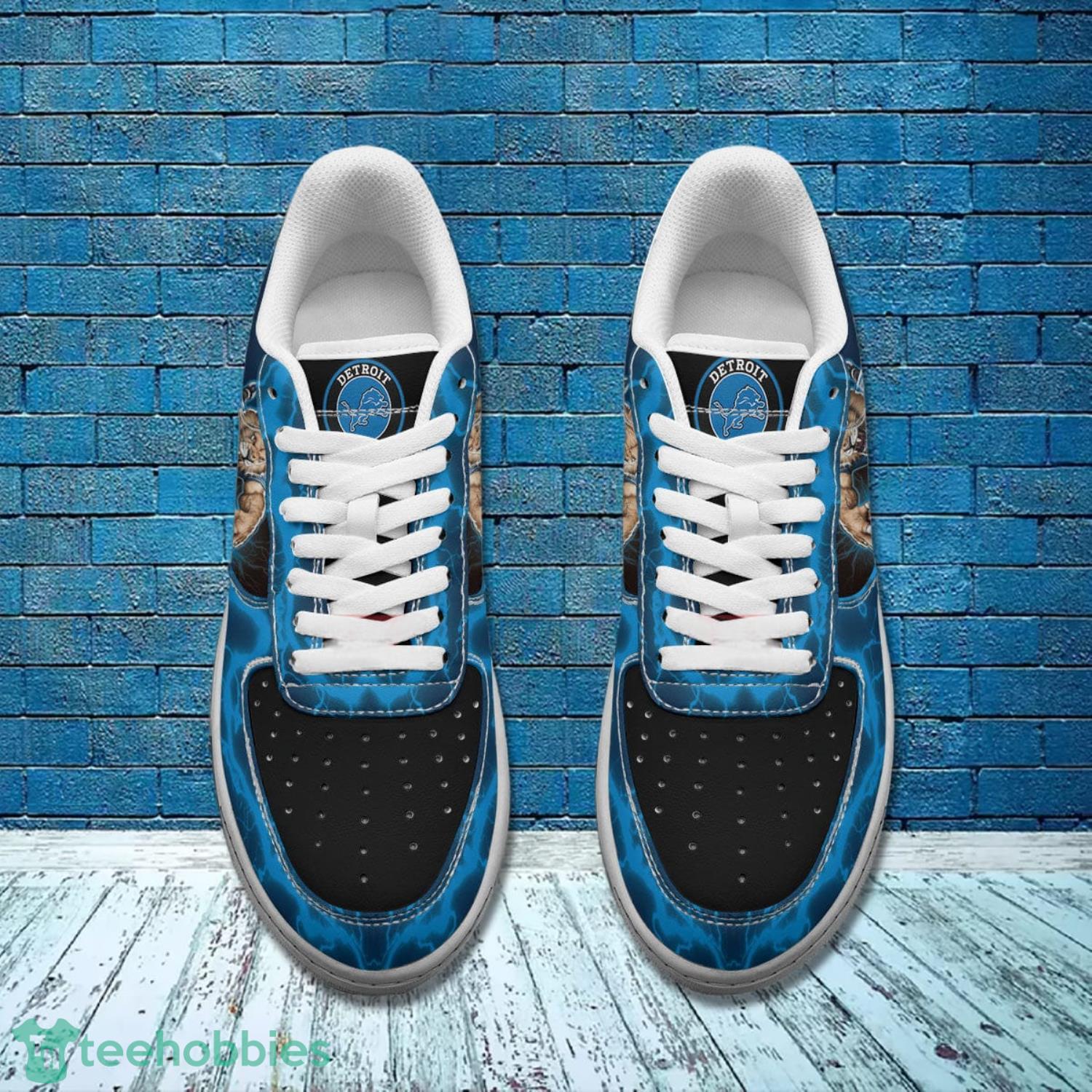 Detroit Lions NFL Black Air Force Shoes Gift For Fans Product Photo 4 Detroit Lions NFL Black Air Force Shoes Gift For Fans Product Photo 4
