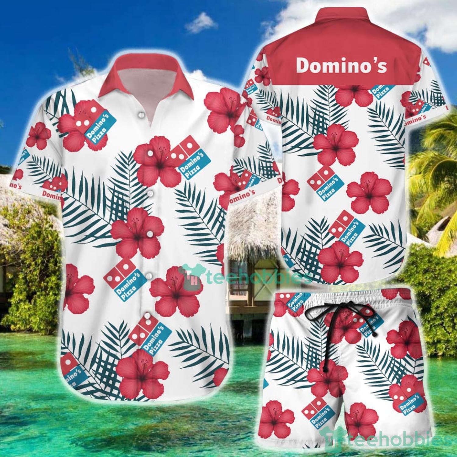 Domino’S Pizza Aloha Tropical Hawaiian Shirt And Short Product Photo 1 Domino’S Pizza Aloha Tropical Hawaiian Shirt And Short Product Photo 1