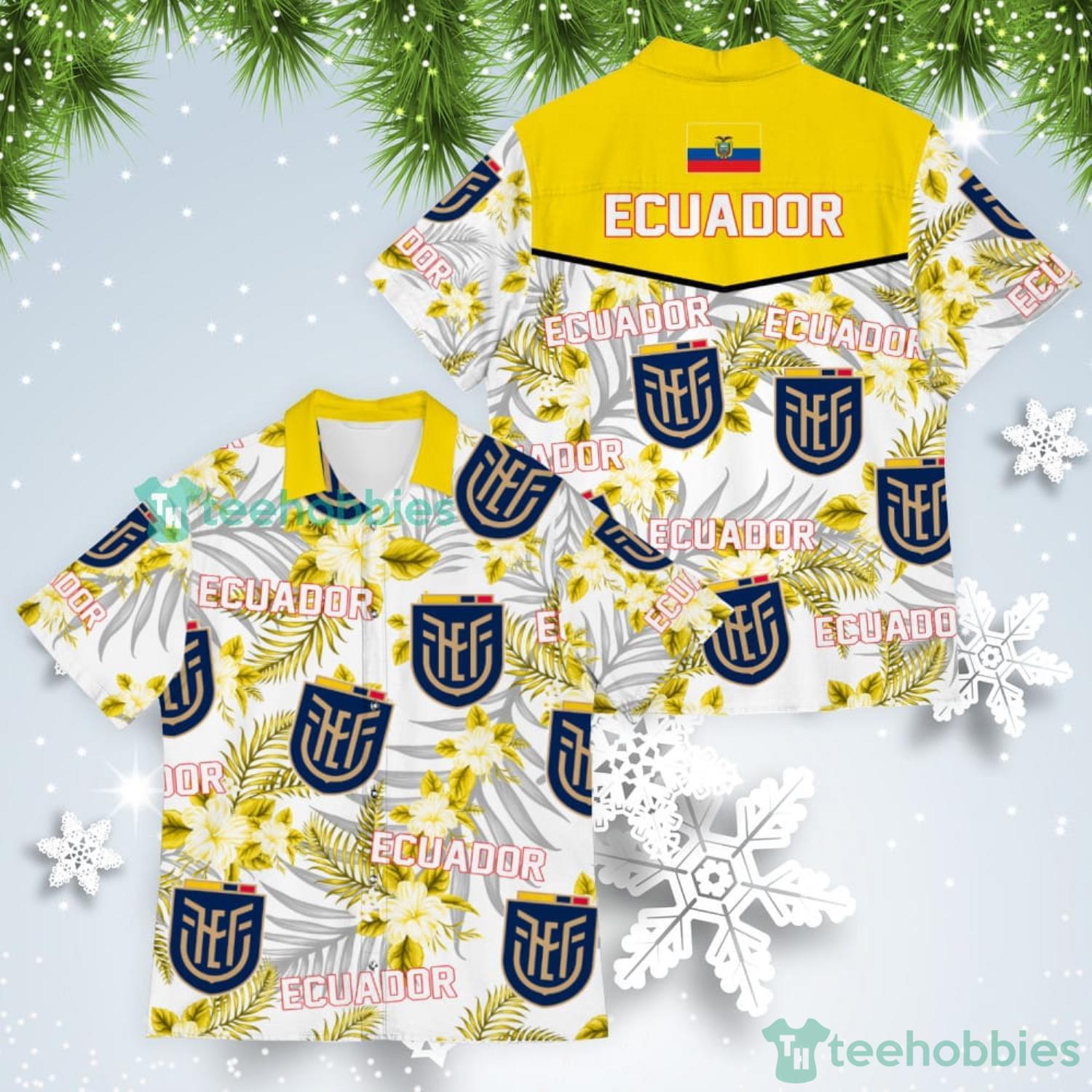 Ecuador Champions World Cup Football Fans Tropical Hawaiian Shirt Product Photo 1
