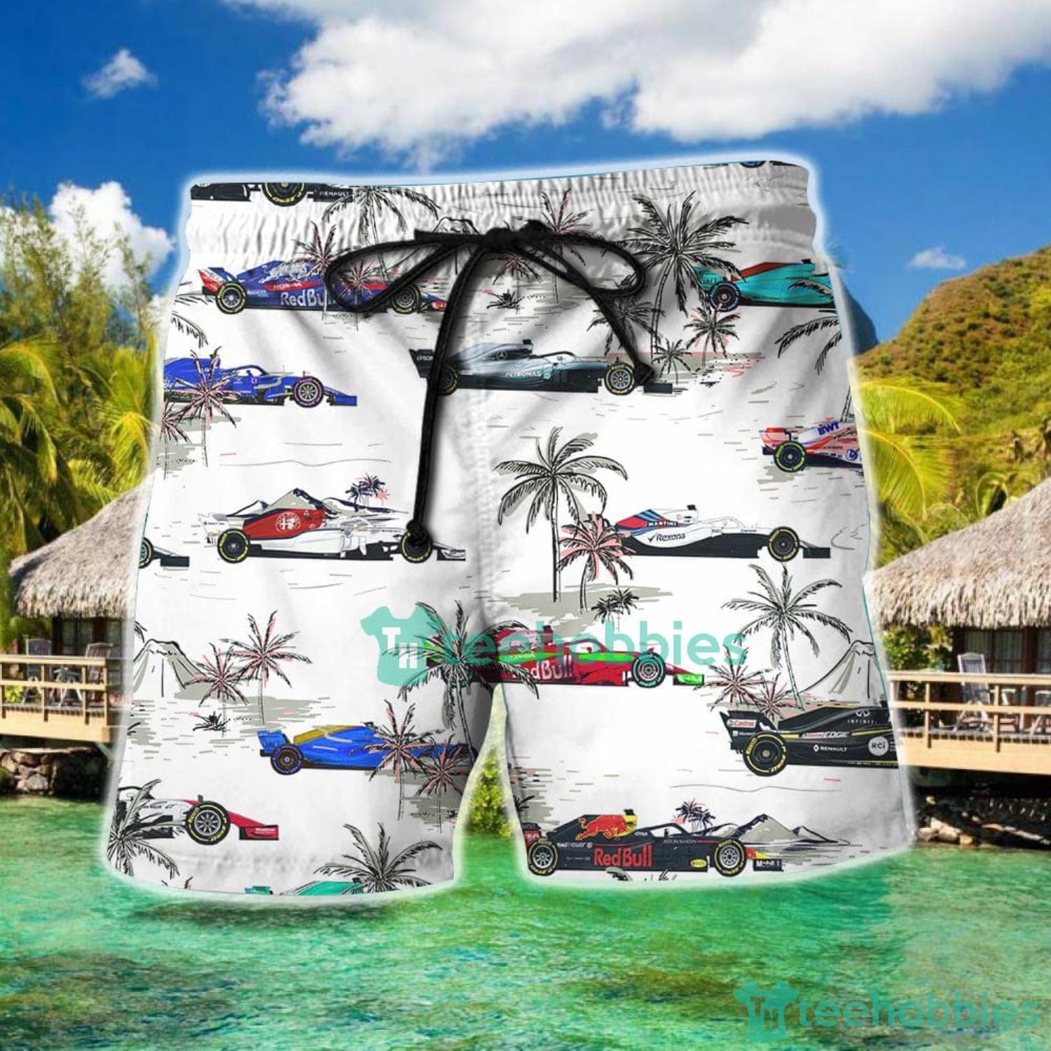 F1 formula one teams Hawaiian Shirt And Short Product Photo 3 F1 formula one teams Hawaiian Shirt And Short Product Photo 3