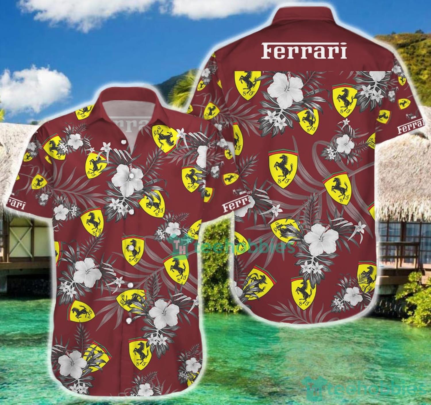 Ferrari Hawaii Shirt Summer Hawaiian Shirt And Short Product Photo 5 Ferrari Hawaii Shirt Summer Hawaiian Shirt And Short Product Photo 5