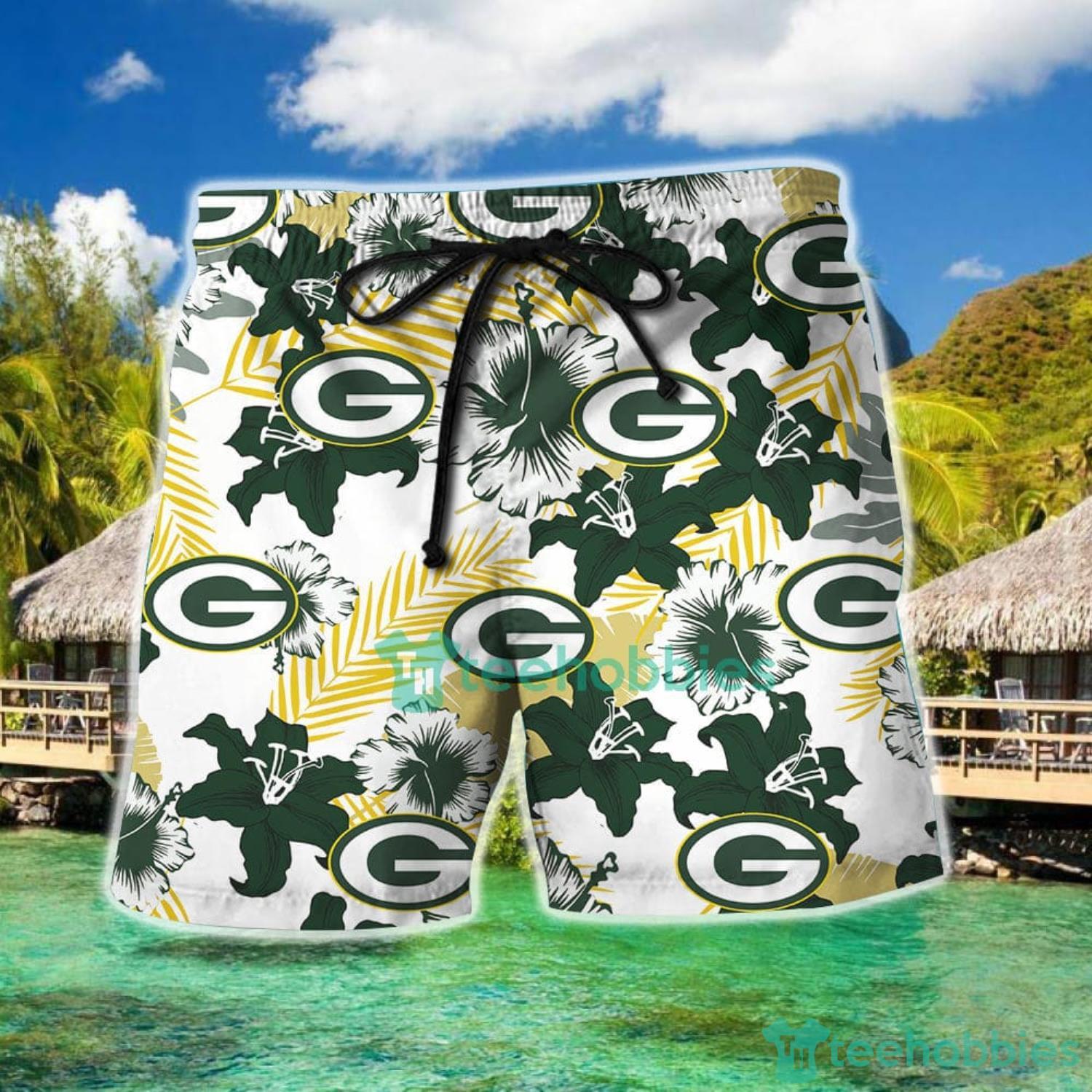 Green Bay Packers NFL Team Logo Baby Yoda Hawaiian Shirt - Freedomdesign