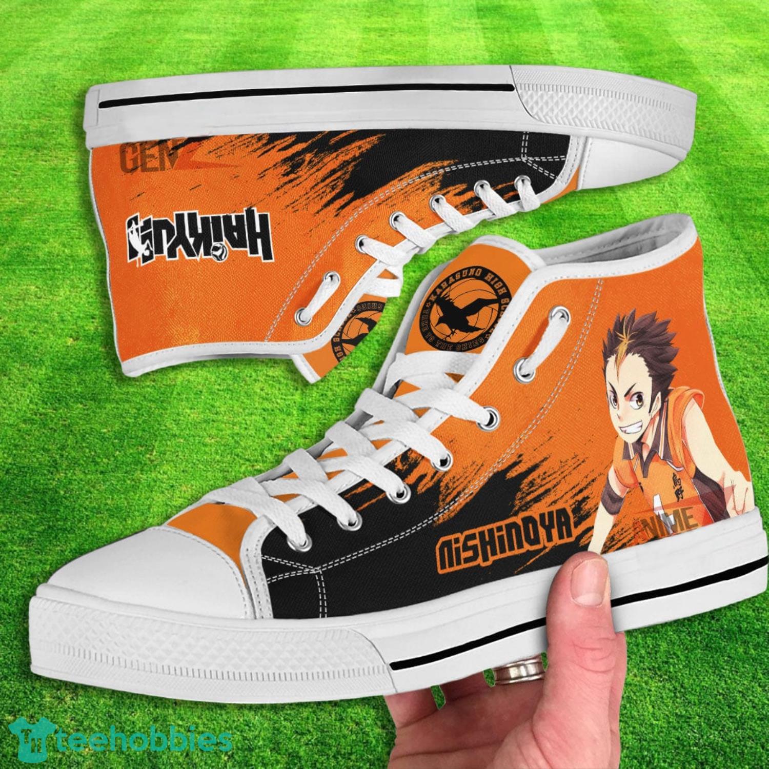 Haikyuu Nishinoya Yuu High Top Canvas Shoes Gift For Fans Product Photo 2 Haikyuu Nishinoya Yuu High Top Canvas Shoes Gift For Fans Product Photo 2