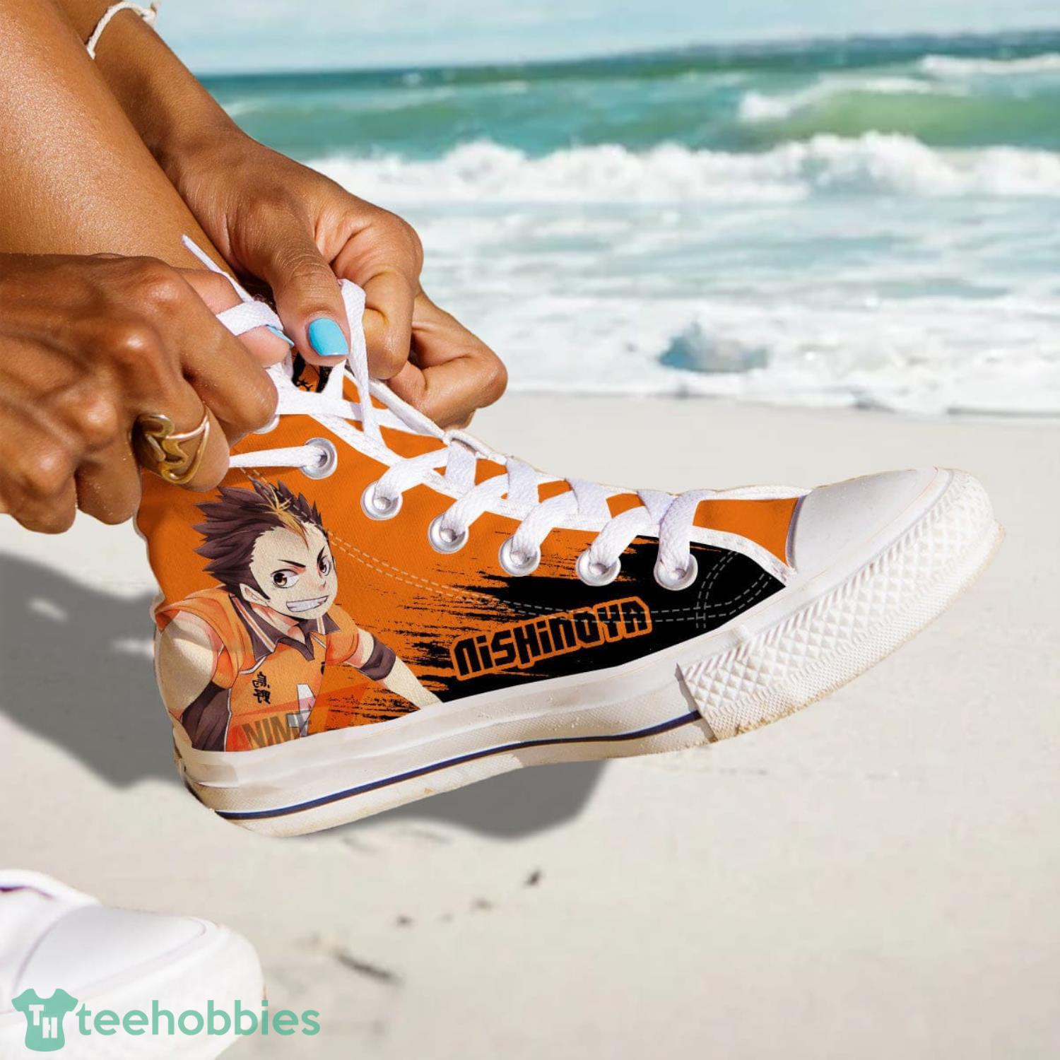 Haikyuu Nishinoya Yuu High Top Canvas Shoes Gift For Fans image Haikyuu Nishinoya Yuu High Top Canvas Shoes Gift For Fans Product Photo 3