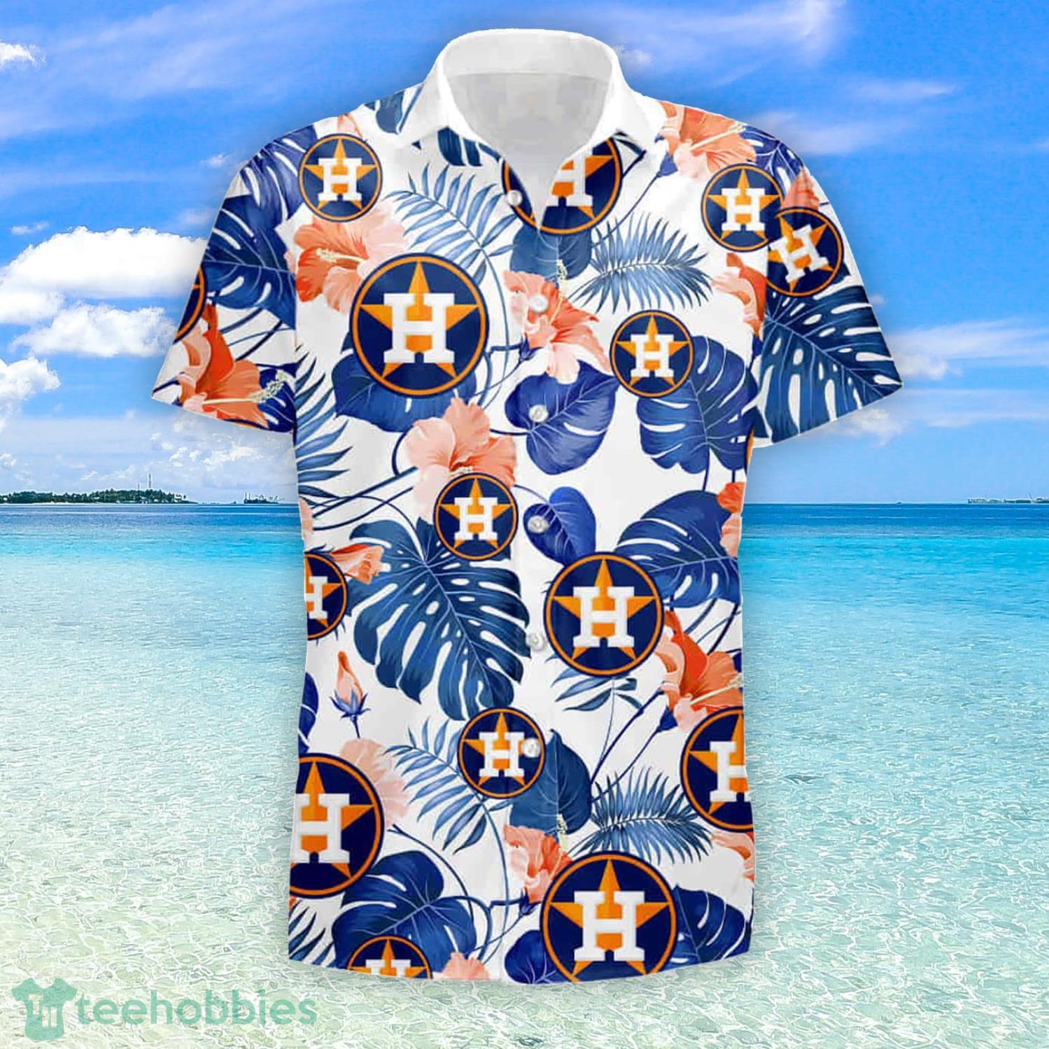 Houston Astros Tropical Flower Hawaiian Shirt And Short