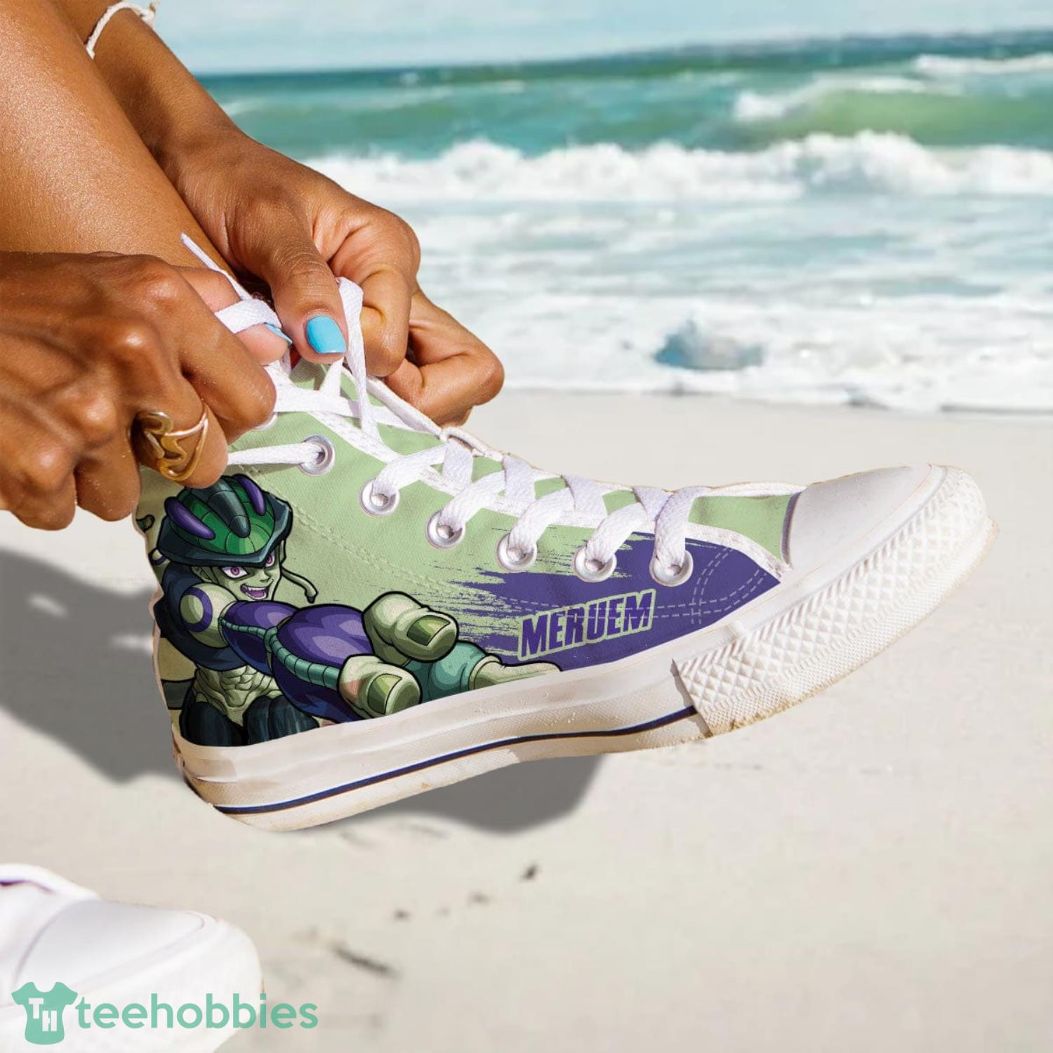 Hunter X Hunter Meruem High Top Canvas Shoes Gift For Fans image Hunter X Hunter Meruem High Top Canvas Shoes Gift For Fans Product Photo 3