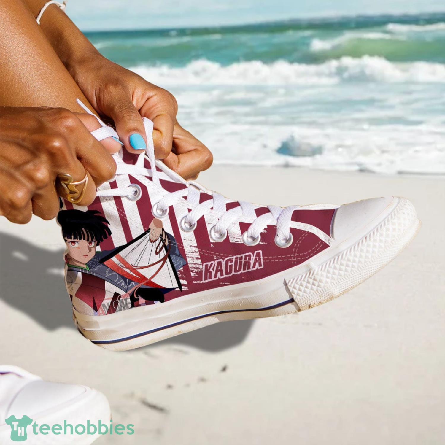 Inuyasha Kagura High Top Canvas Shoes Gift For Fans Product Photo 3 Inuyasha Kagura High Top Canvas Shoes Gift For Fans Product Photo 3