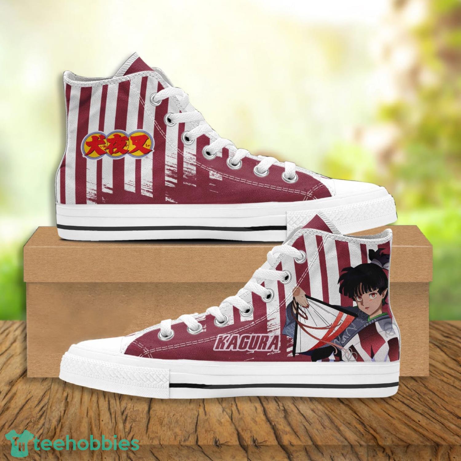 Inuyasha Kagura High Top Canvas Shoes Gift For Fans Product Photo 1 Inuyasha Kagura High Top Canvas Shoes Gift For Fans Product Photo 1