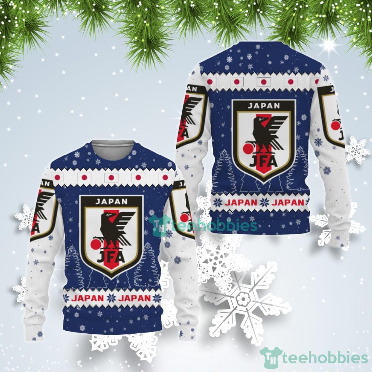 Japan National Soccer Team Qatar World Cup 2022 Winter Season Ugly Christmas Sweater Product Photo 1