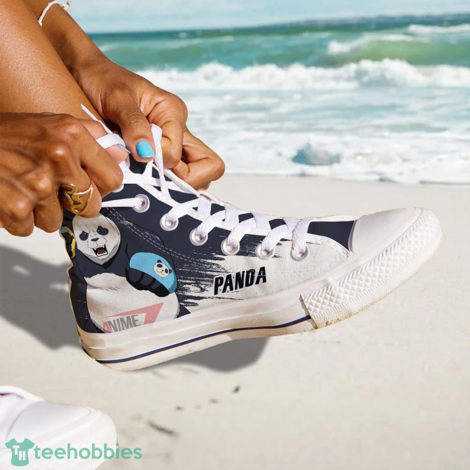 Jujutsu Kaisen Panda Anime High Top Canvas Shoes Product Photo 3 Jujutsu Kaisen Panda Anime High Top Canvas Shoes Product Photo 3