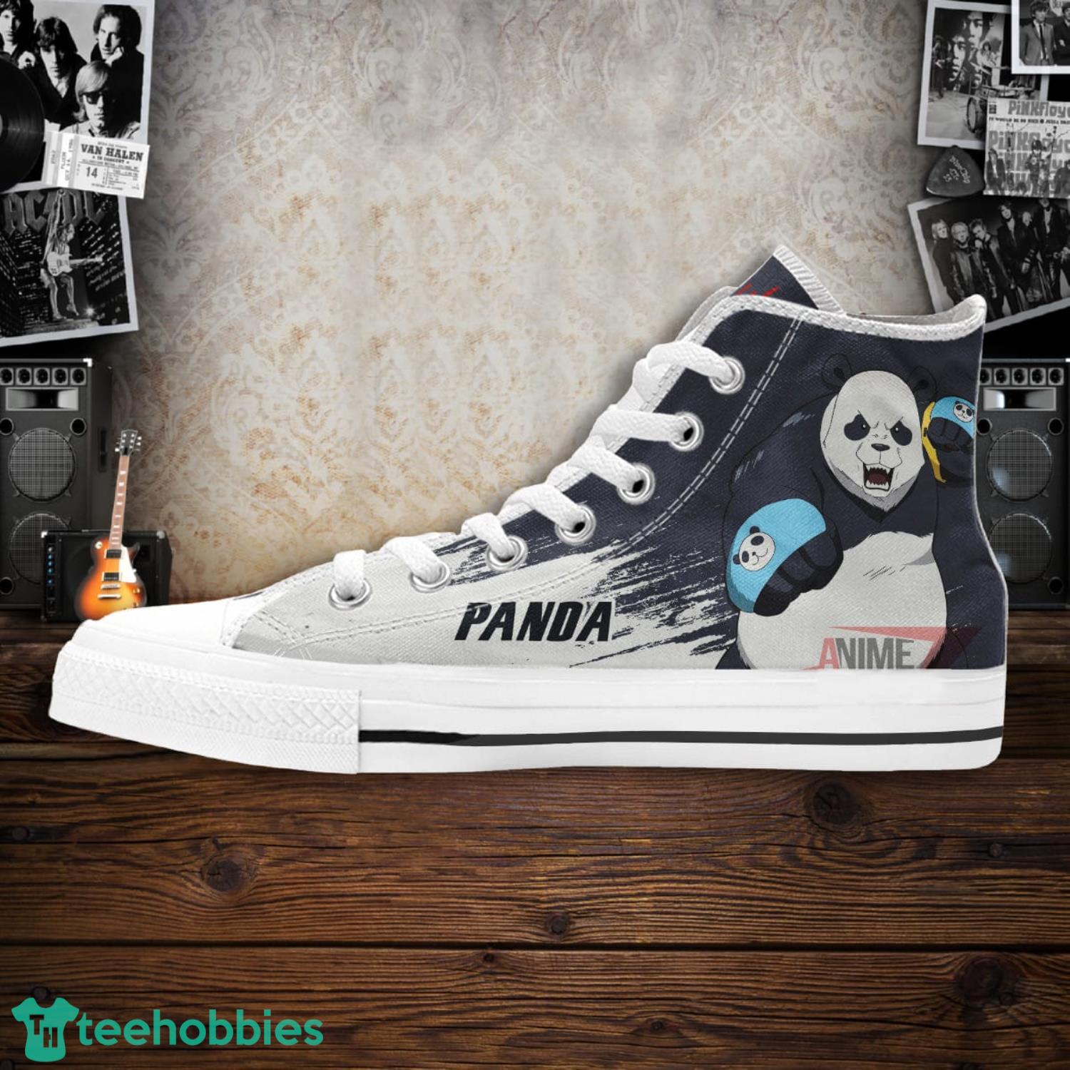 Jujutsu Kaisen Panda Anime High Top Canvas Shoes Product Photo 4 Jujutsu Kaisen Panda Anime High Top Canvas Shoes Product Photo 4