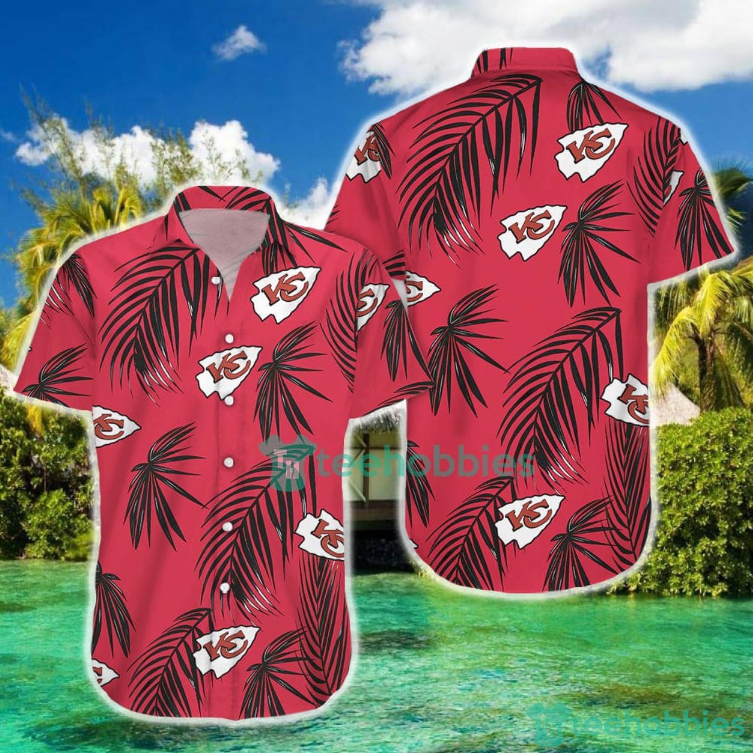 Kansas City Chiefs Floral Woven Button-Up Shirt - Red