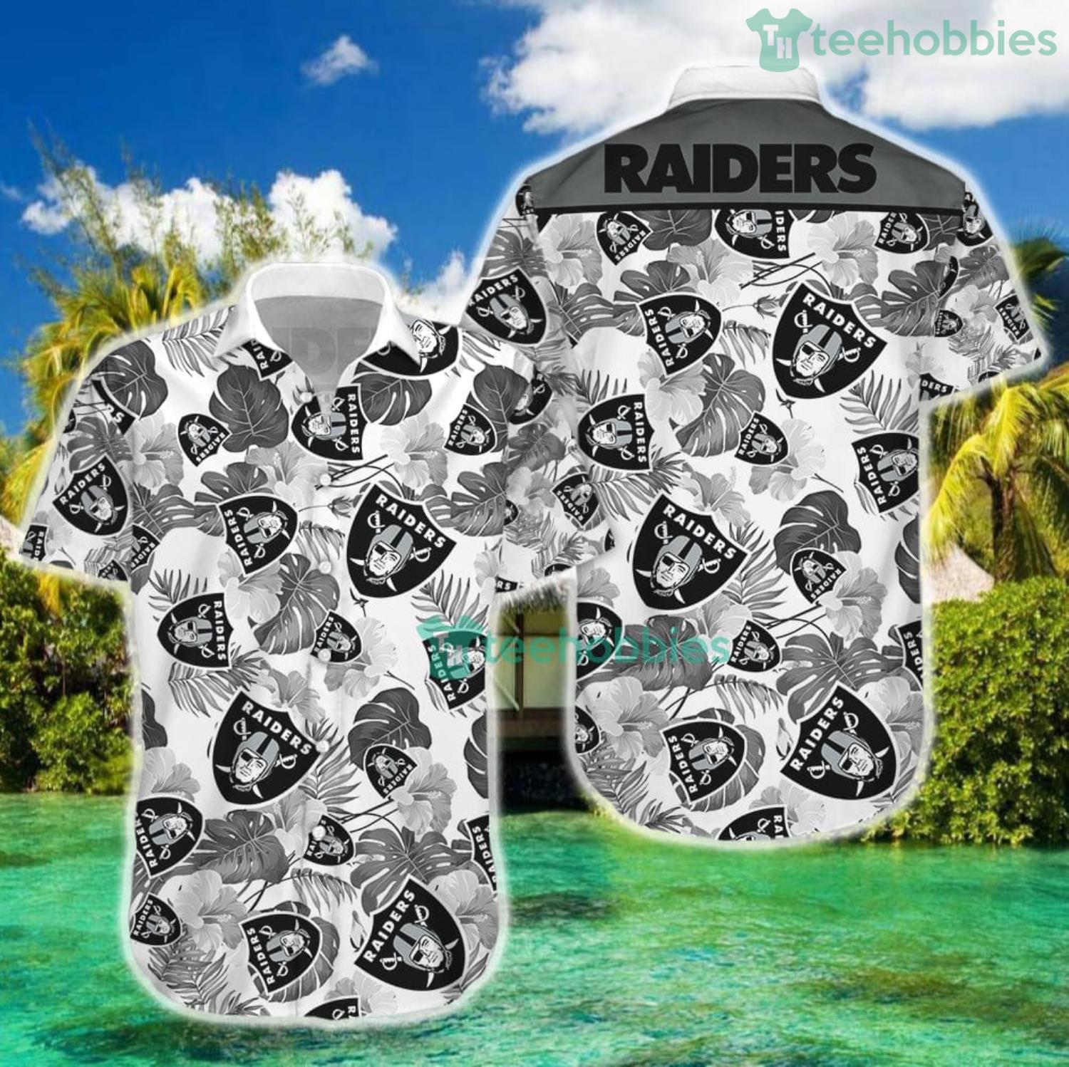 Nfl Las Vegas Raiders Hawaiian Shirt And Short Set Gift Men Women