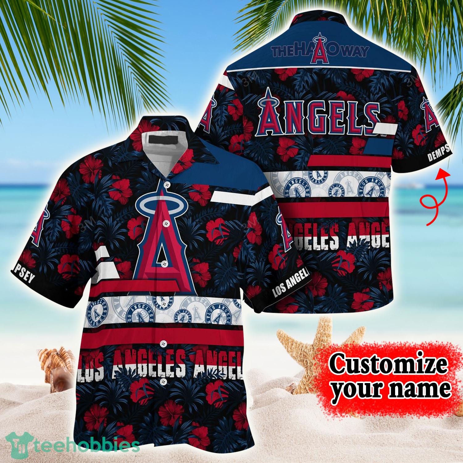 Los Angeles Angels MLB - Hawaii Shirt Style Flower - extreme-honor