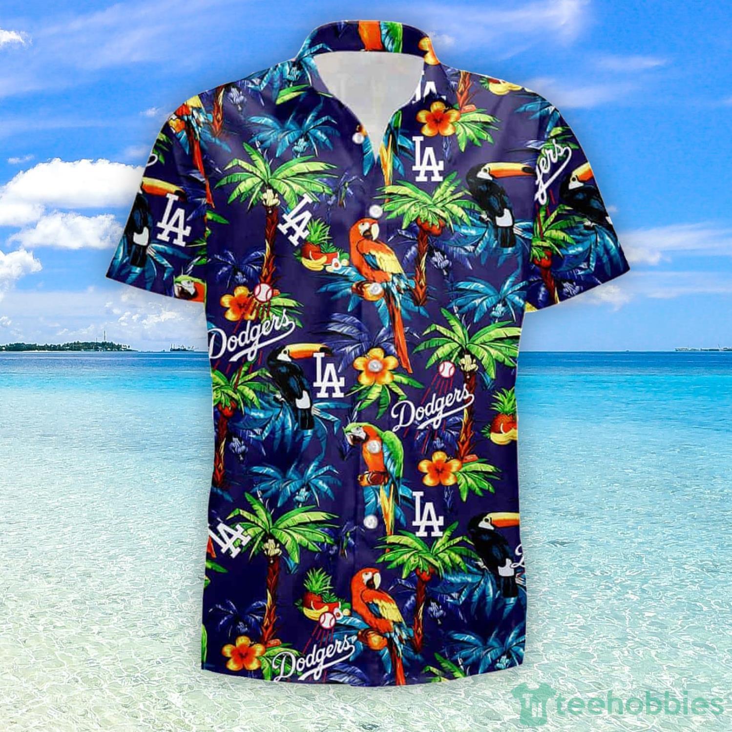 Los Angeles Dodgers Hawaiian Aloha Shirt Hawaiian Shirt And Short Hawaii Summer Hawaiian Shirt And Short Product Photo 1