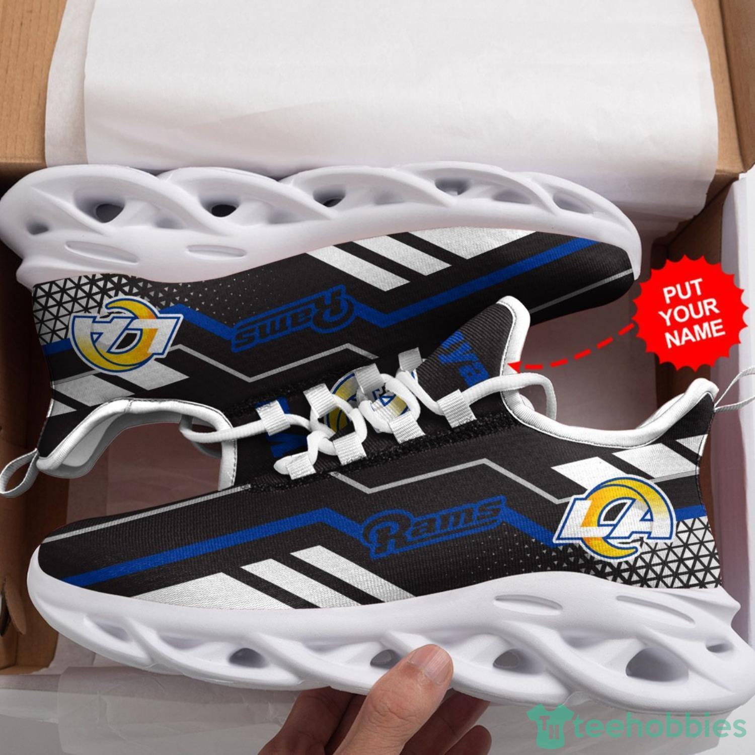 Los Angeles Rams Custom Name Max Soul Sneakers Running Shoes Product Photo 4 Los Angeles Rams Custom Name Max Soul Sneakers Running Shoes Product Photo 4