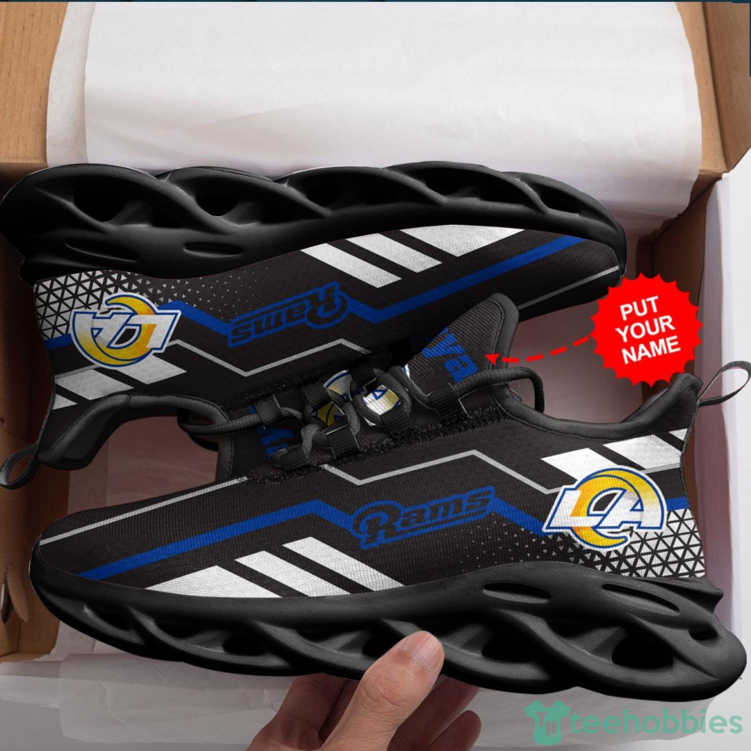 Los Angeles Rams Custom Name Max Soul Sneakers Running Shoes Product Photo 5 Los Angeles Rams Custom Name Max Soul Sneakers Running Shoes Product Photo 5