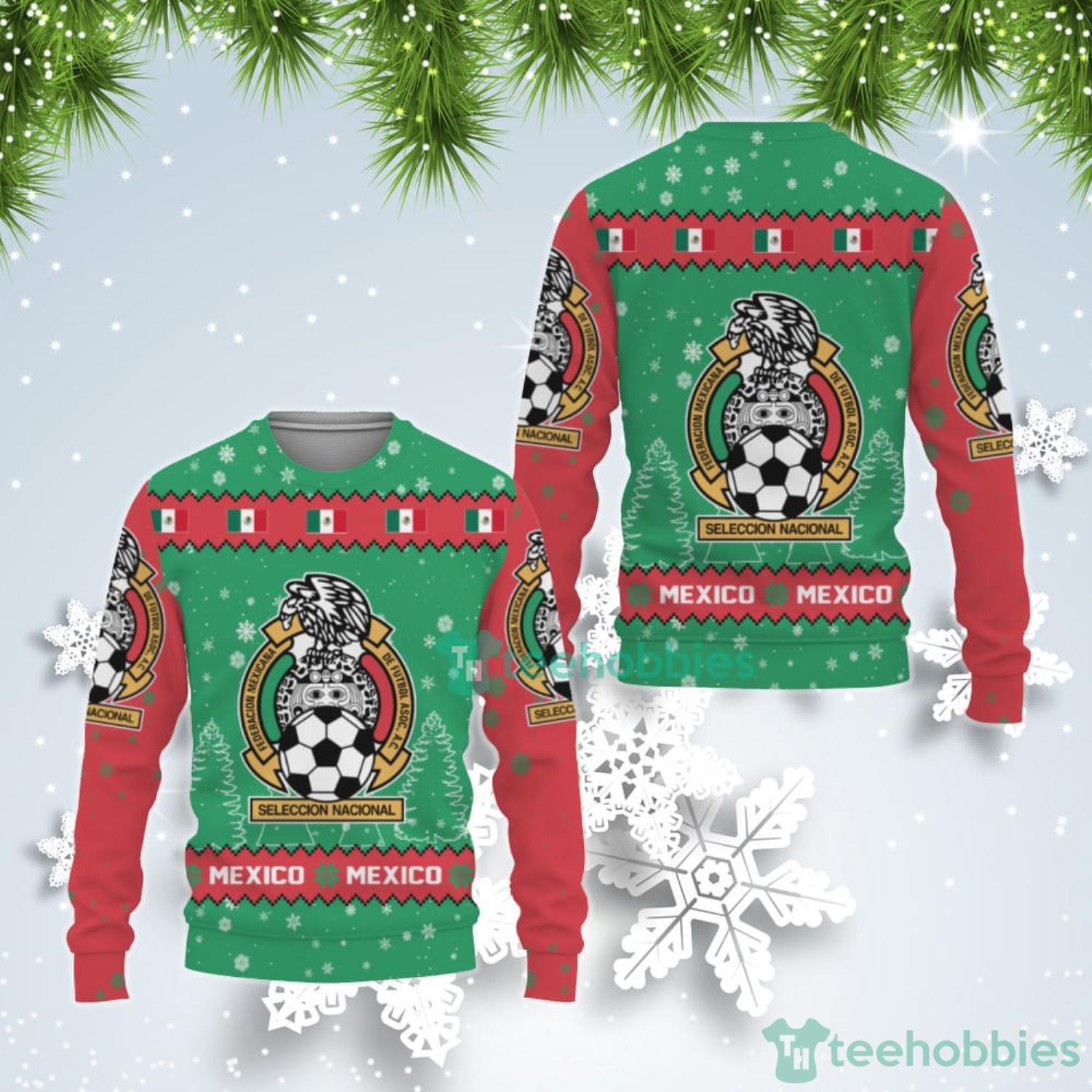 Mexico National Soccer Team Qatar World Cup 2022 Winter Season Ugly Christmas Sweater Product Photo 1