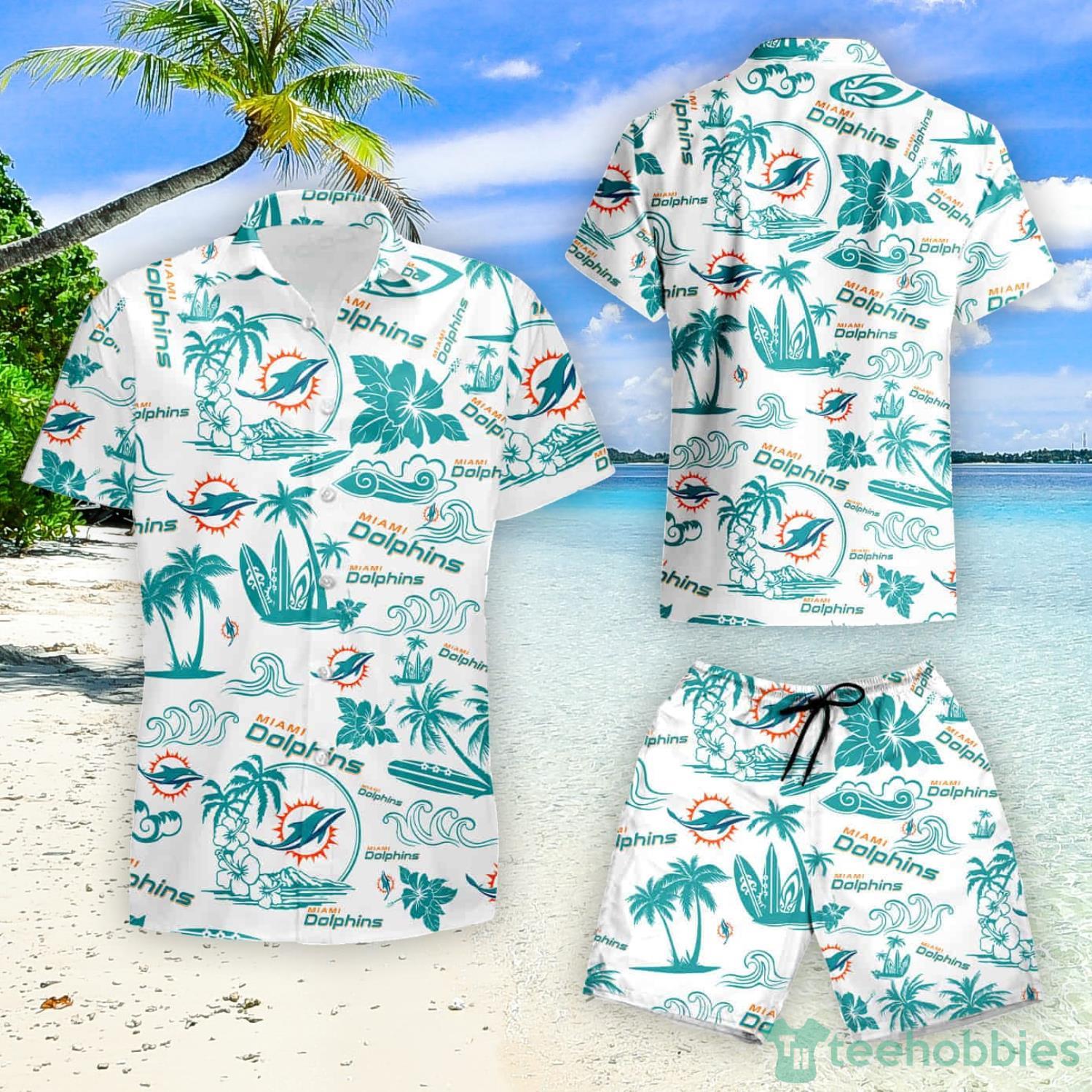 Miami Dolphins Island Hawaii Summer Hawaiian Shirt And Short