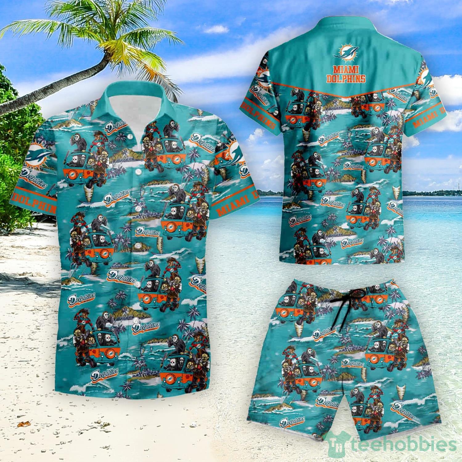 Personalized Miami Dolphins Hawaiian Shirt And Shorts NFL Hawaii