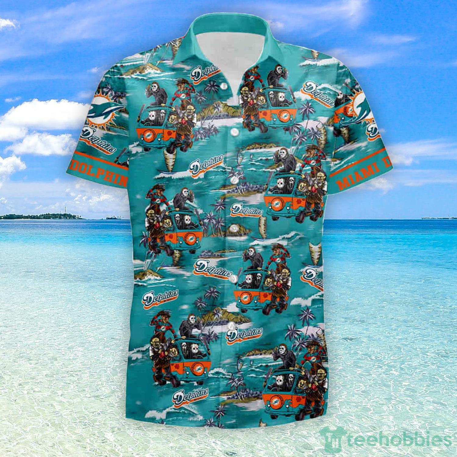 Miami Dolphins Nfl Logo Hawaii Summer Hawaiian Shirt