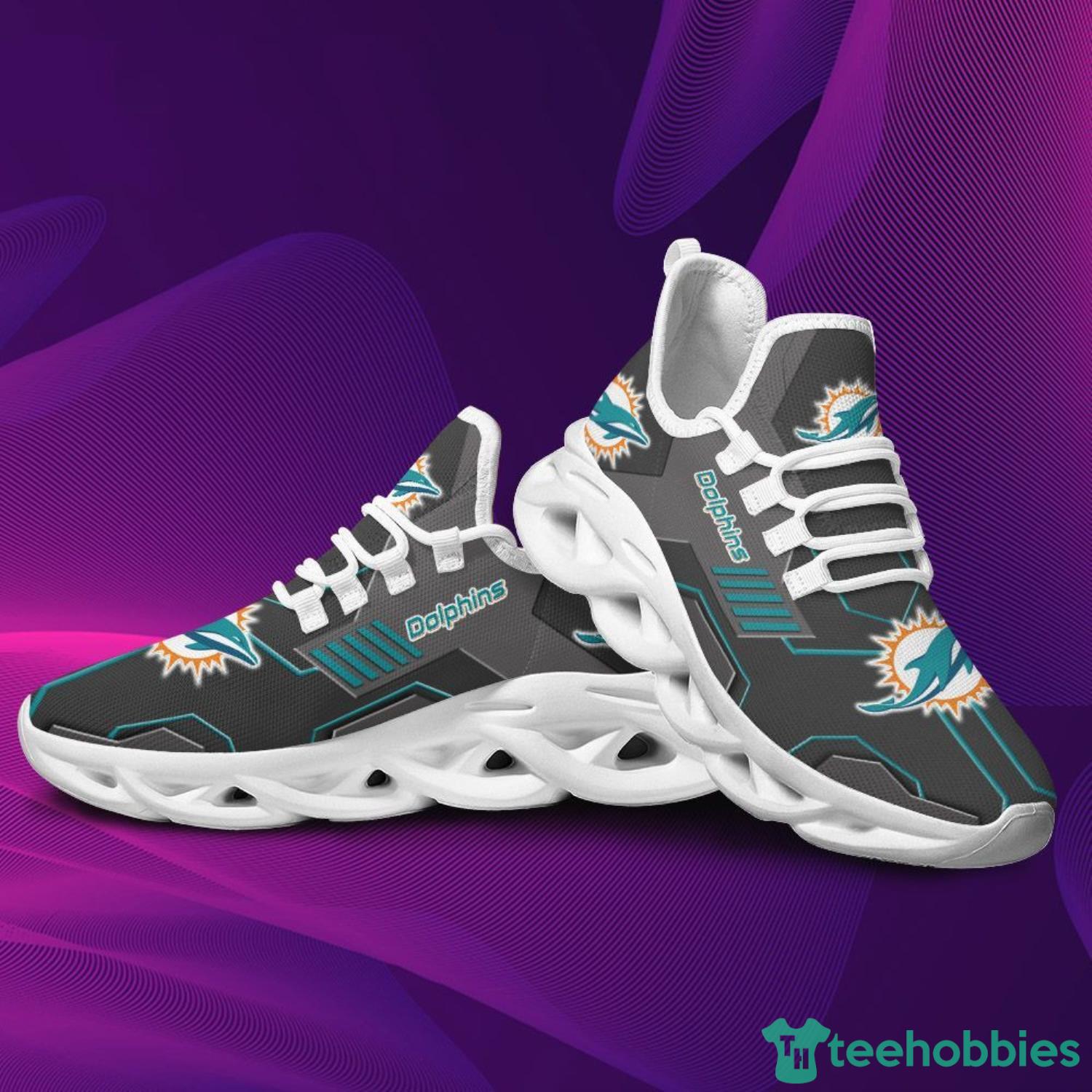 Miami Dolphins NFL Womens Midsole White Sneakers