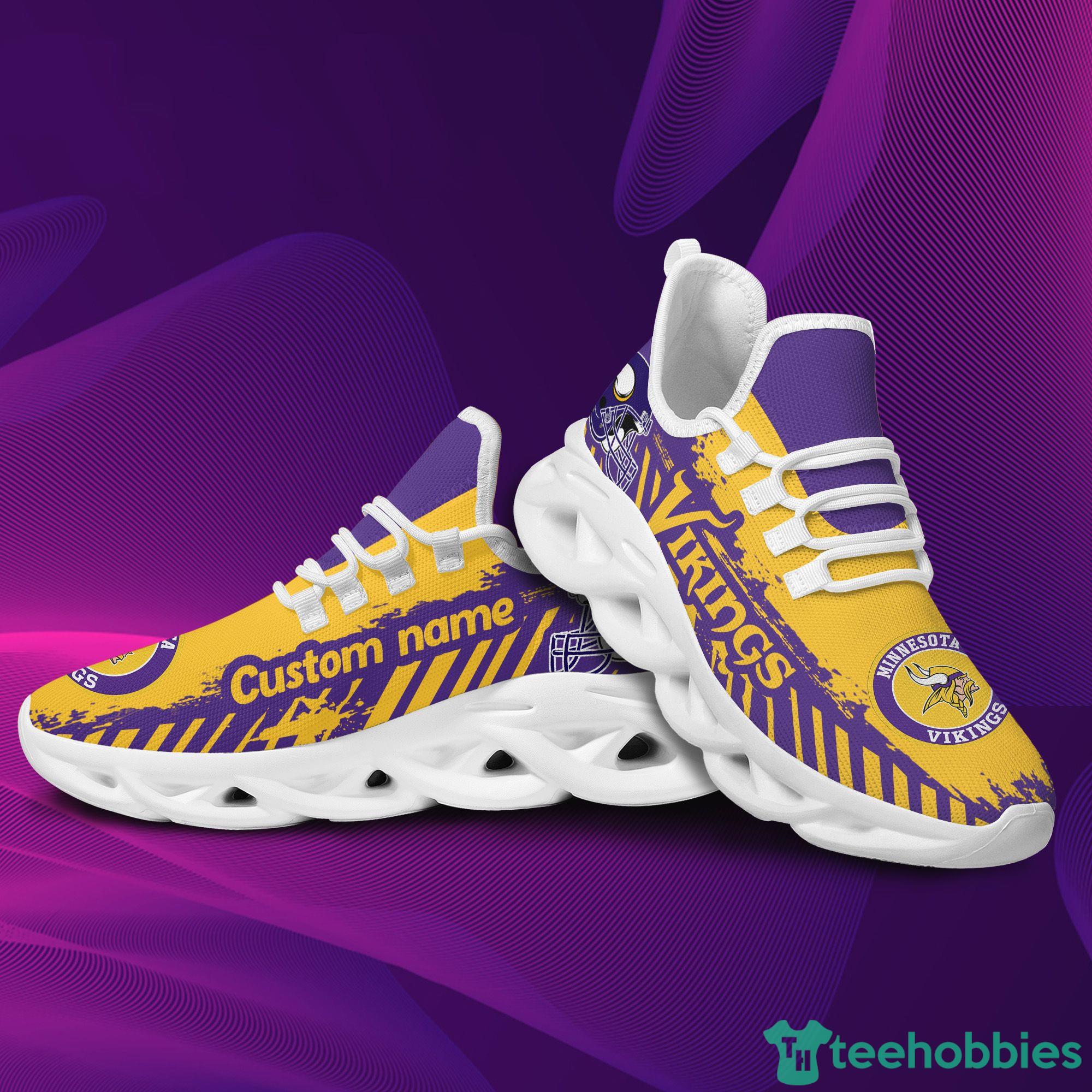 Minnesota Viking Max Soul Sneakers Running Sport Shoes Custom Name -  YesItCustom