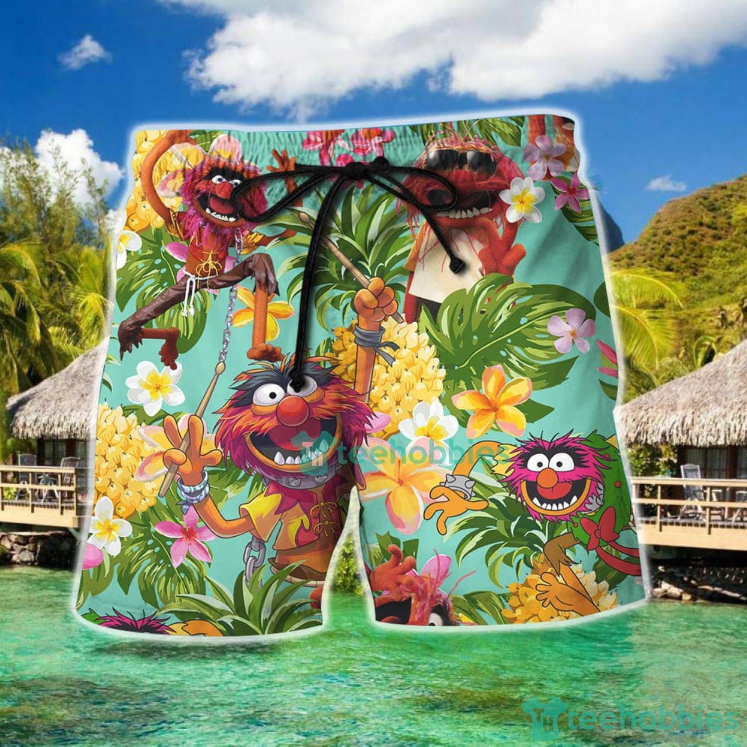 Muppet Funny Muppet Animal With Tropical Pineapple Hawaiian Shirt And Short Product Photo 3 Muppet Funny Muppet Animal With Tropical Pineapple Hawaiian Shirt And Short Product Photo 3