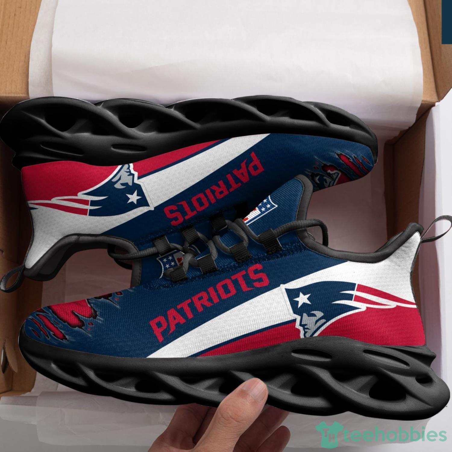 New England Patriots Max Soul Sneakers Running Shoes image New England Patriots Max Soul Sneakers Running Shoes Product Photo 4